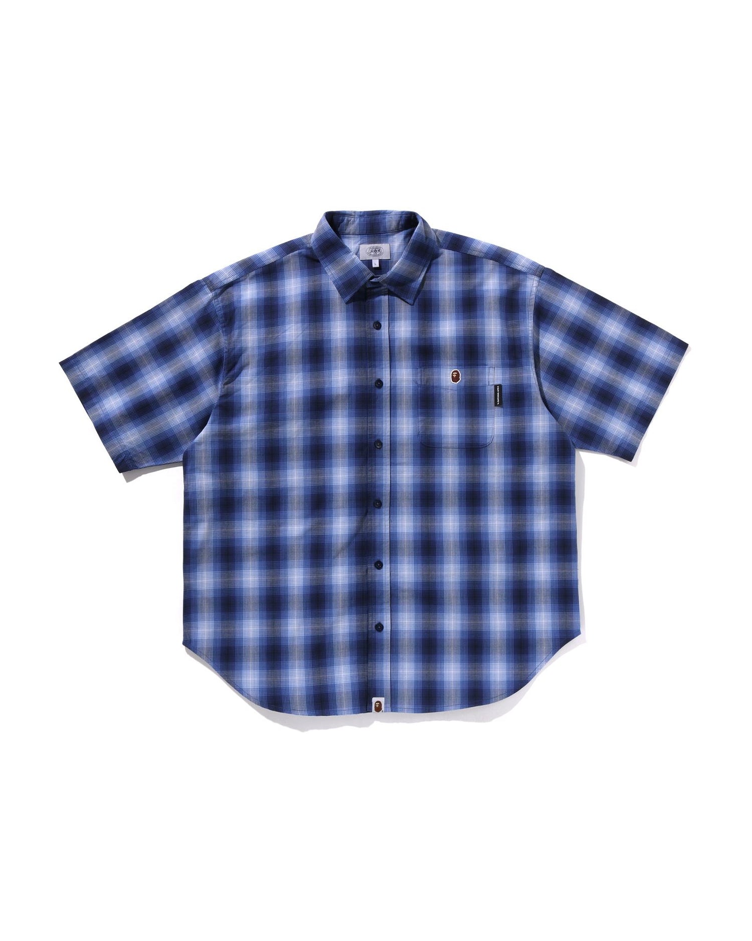 A BATHING APE® Ombre Check Relaxed Fit Ss Shirt | Bape A BATHING APE® Ombre Check Relaxed Fit Ss Shirt | Bape