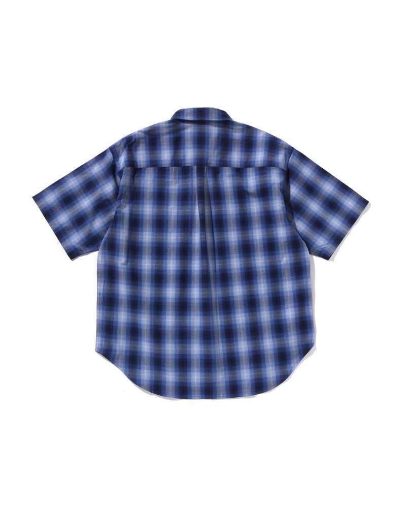 A BATHING APE® Ombre Check Relaxed Fit Ss Shirt