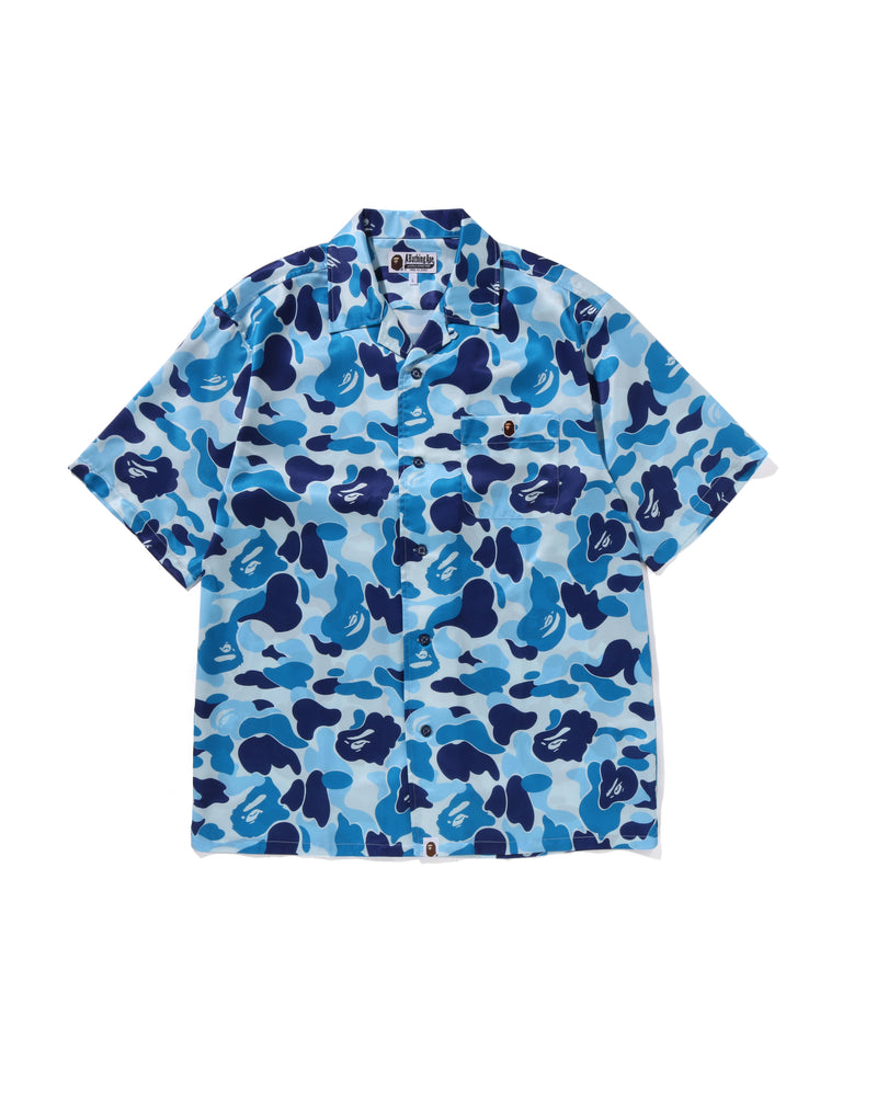 bape dress shirt A BATHING APE® Abc Camo Open Collar Ss Shirts
