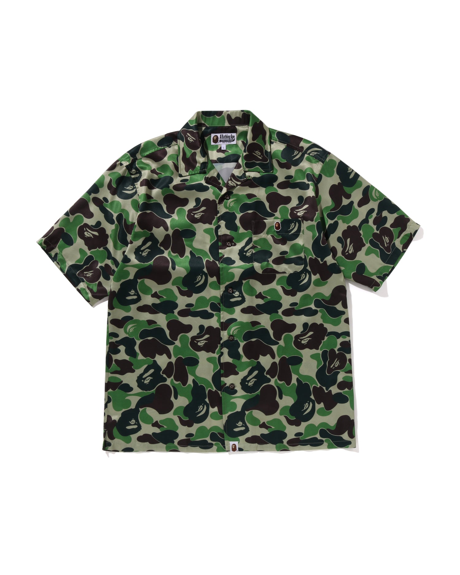 A BATHING APE® Abc Camo Open Collar Ss Shirts | Bape