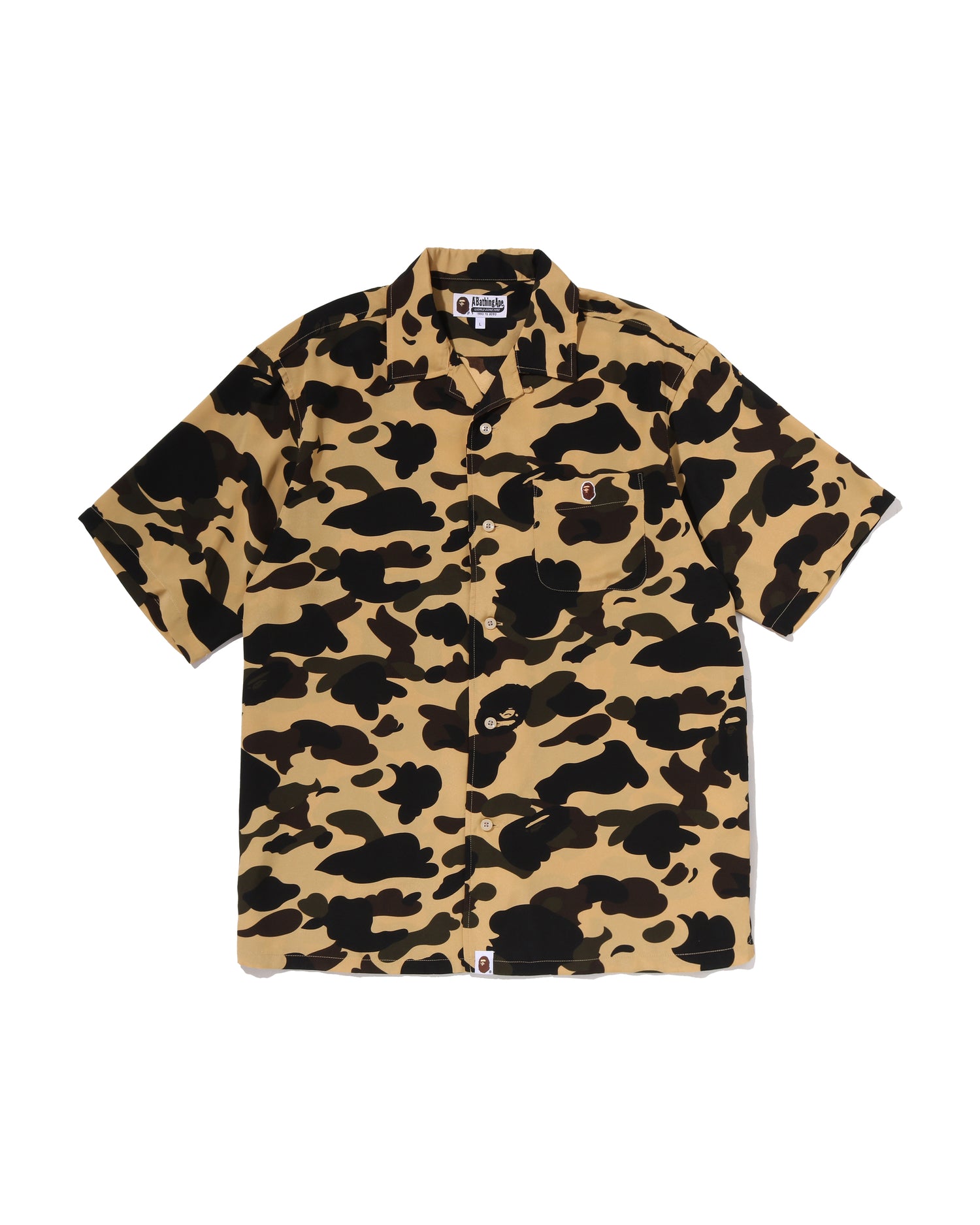 A BATHING APE® 1st Camo Open Collar Ss Shirts | Bape official