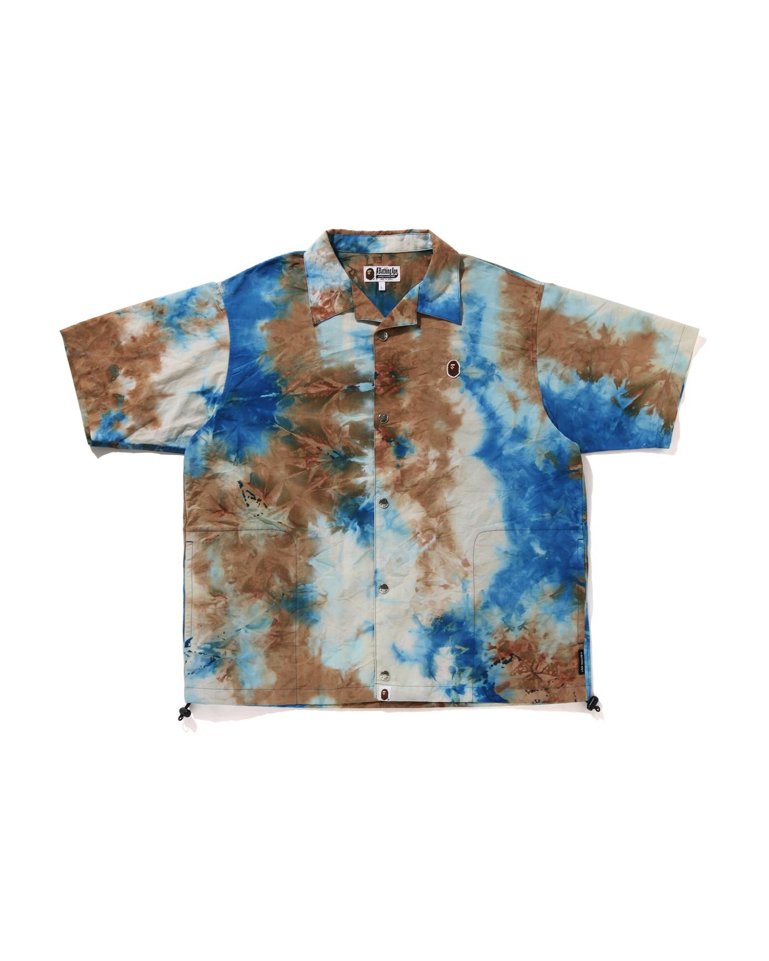A BATHING APE® Chusen One Point Open Collar Shirt | Bape official