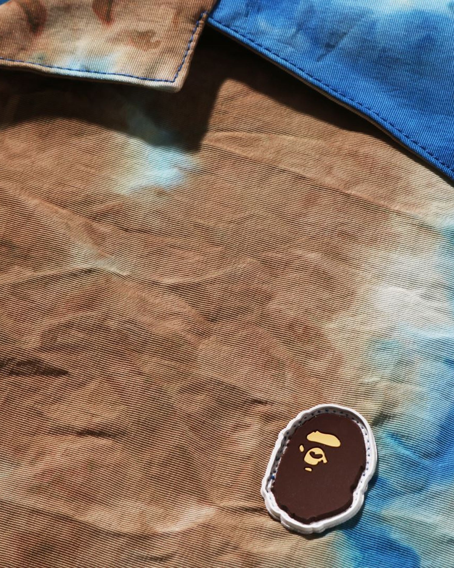 A BATHING APE® Chusen One Point Open Collar Shirt | Bape official