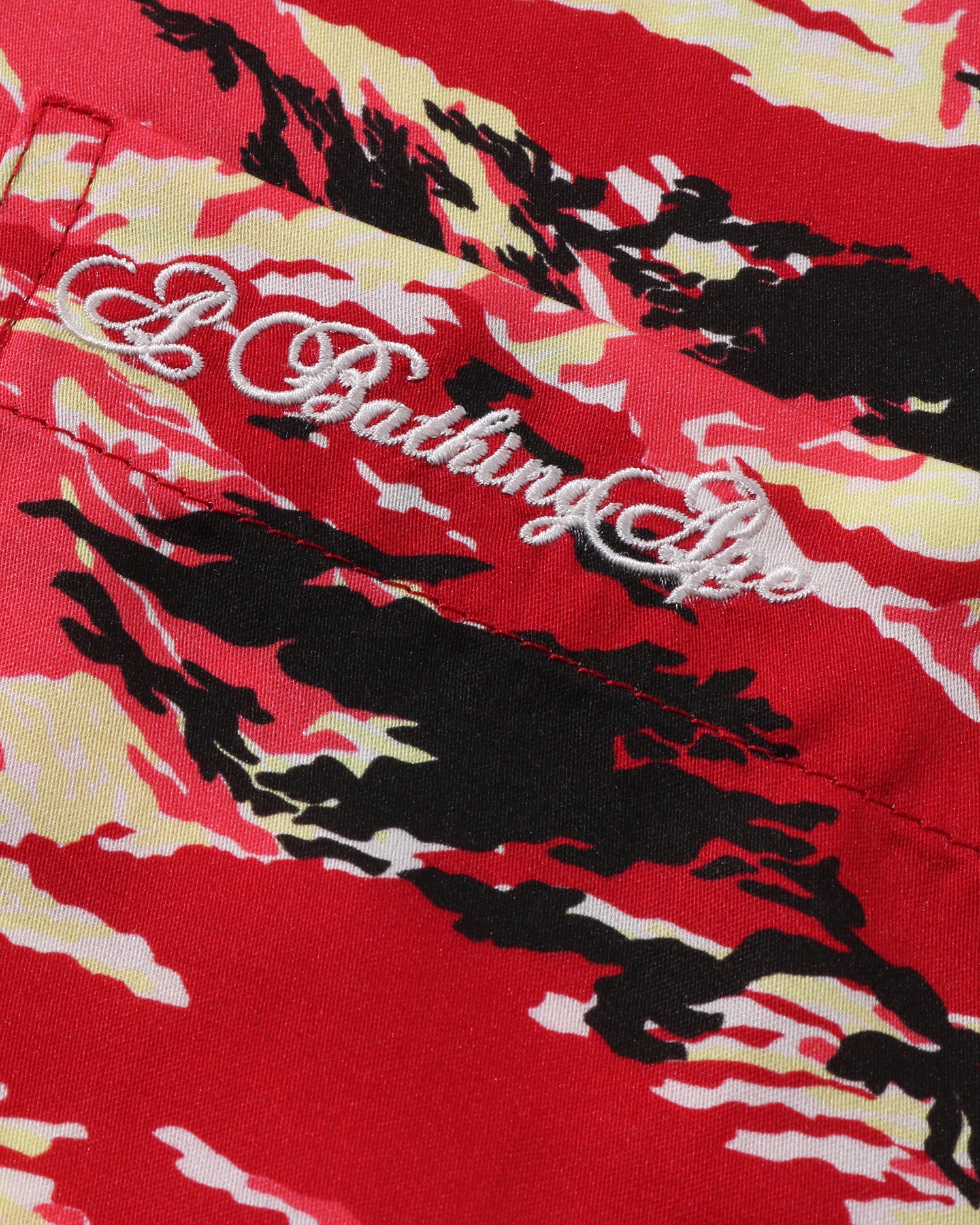 A BATHING APE® Palm Tree Camo Open Collar Pocket Ss Shirt | Bape