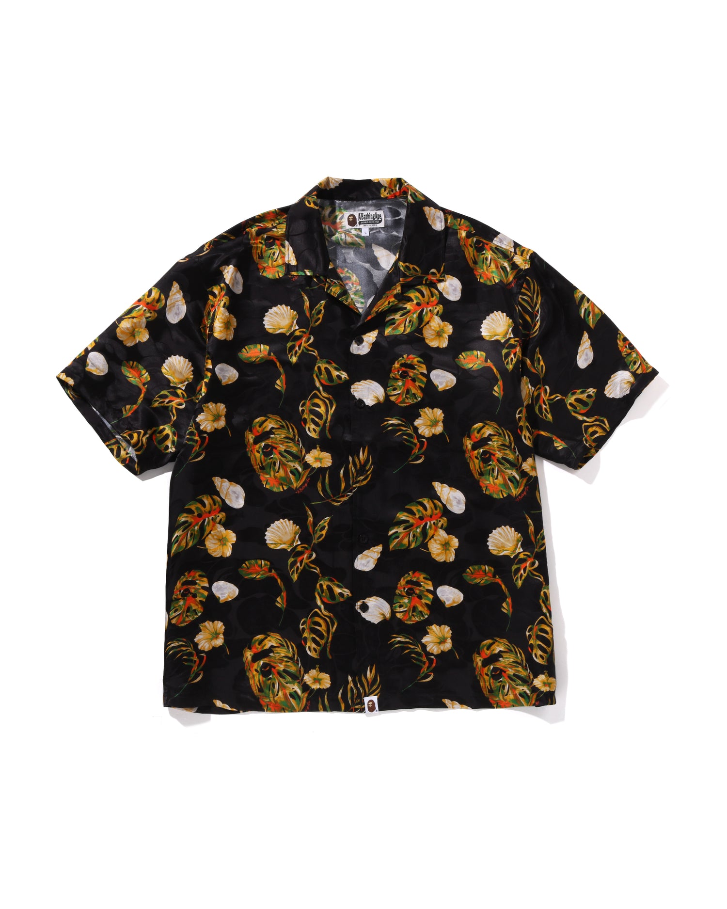 A BATHING APE® Vacation Pattern Open Collar Ss Shirt | Bape