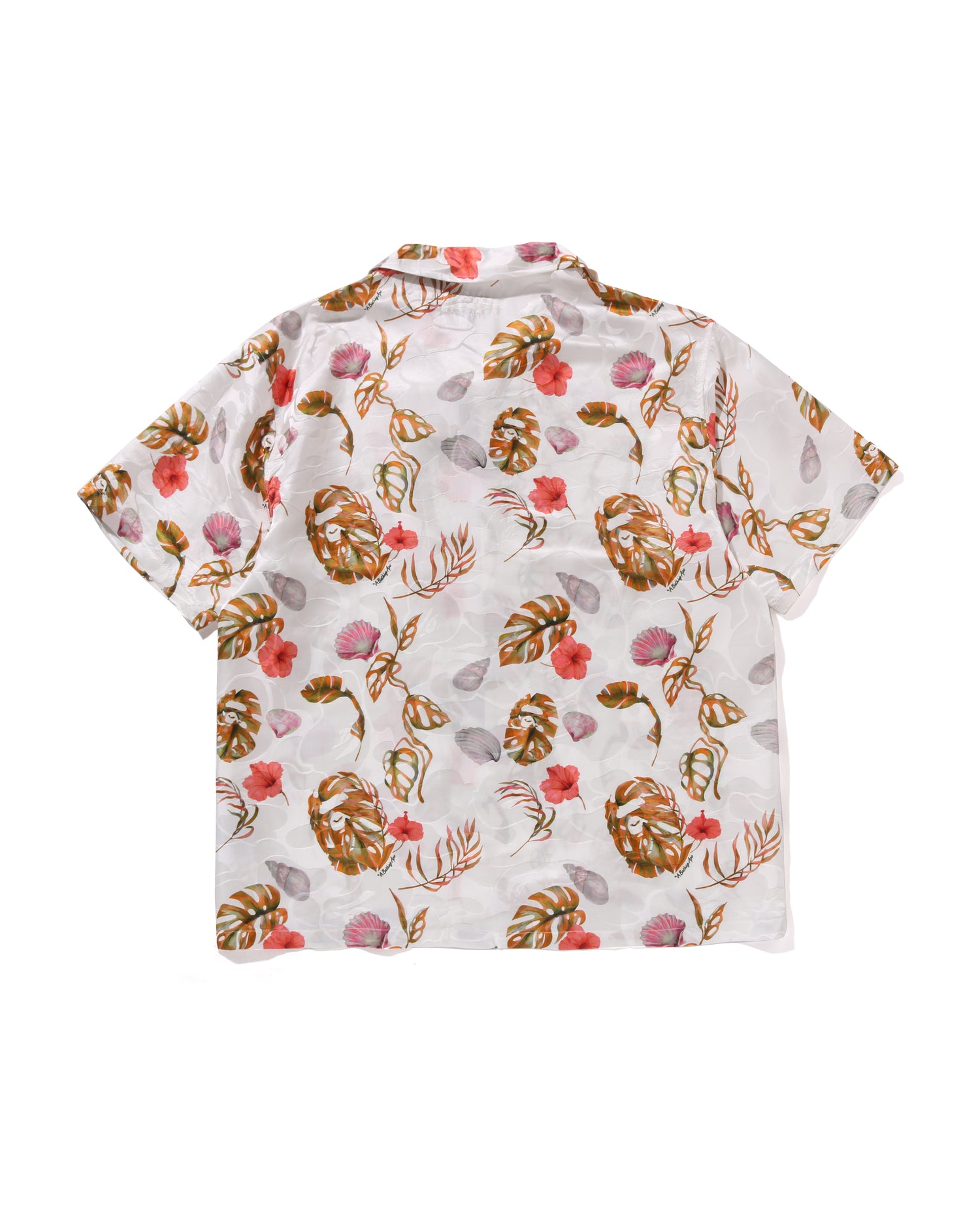 A BATHING APE レーヨン　開襟シャツ WAIPER.inc ワイパーインク コットンレーヨン オープンカラー