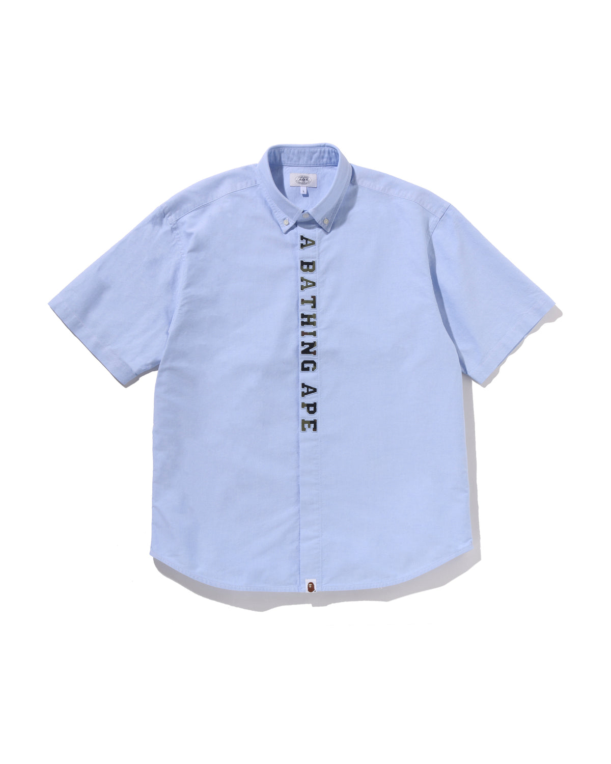 bathing ape dress shirt A APE Abc Camo Open Collar Ss Shirts The convenient button fastening makes it easy to put on and take off 1st Camo Applique Oxford Ss