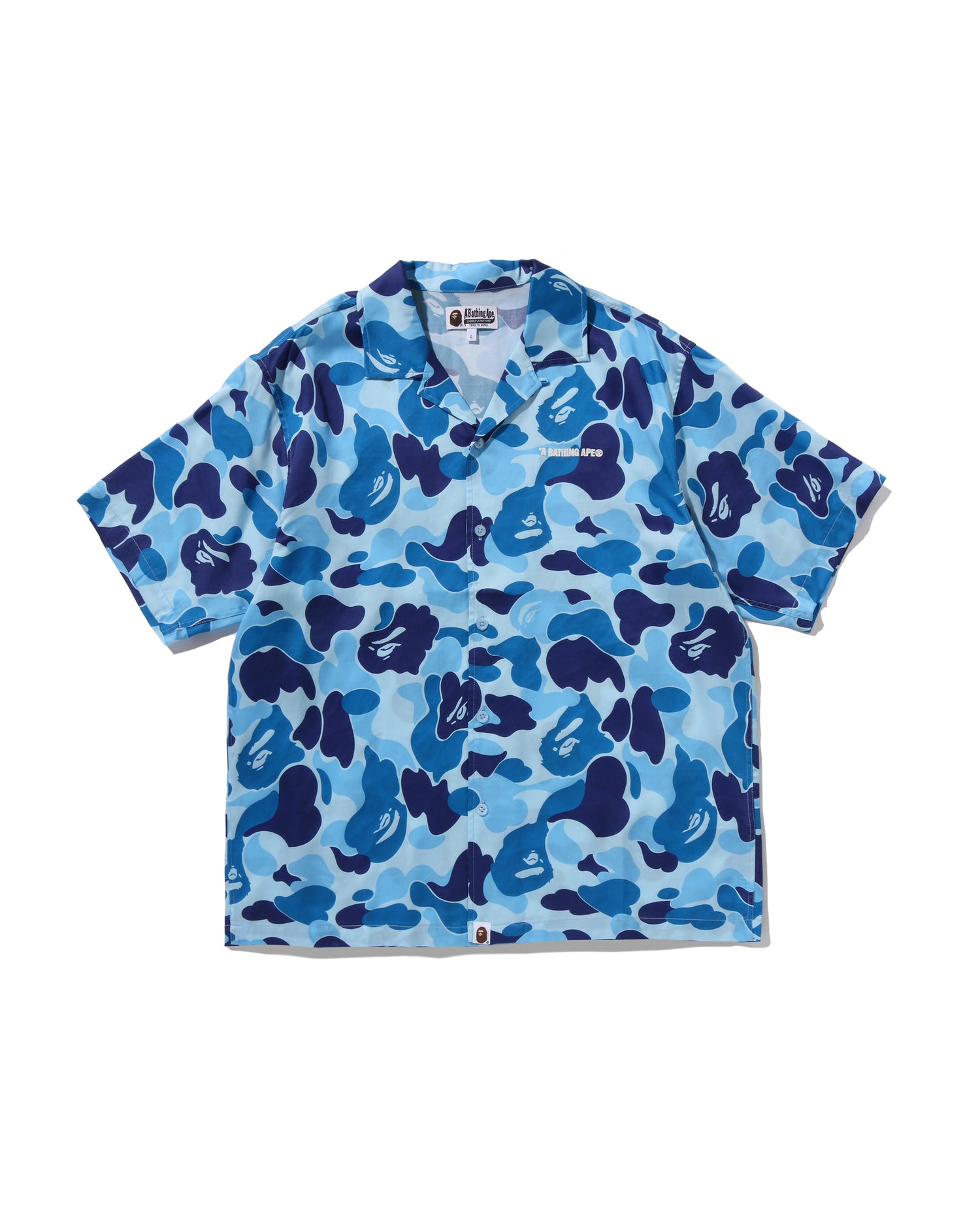 A BATHING APE® Abc Camo Open Collar Ss Shirt | Bape official