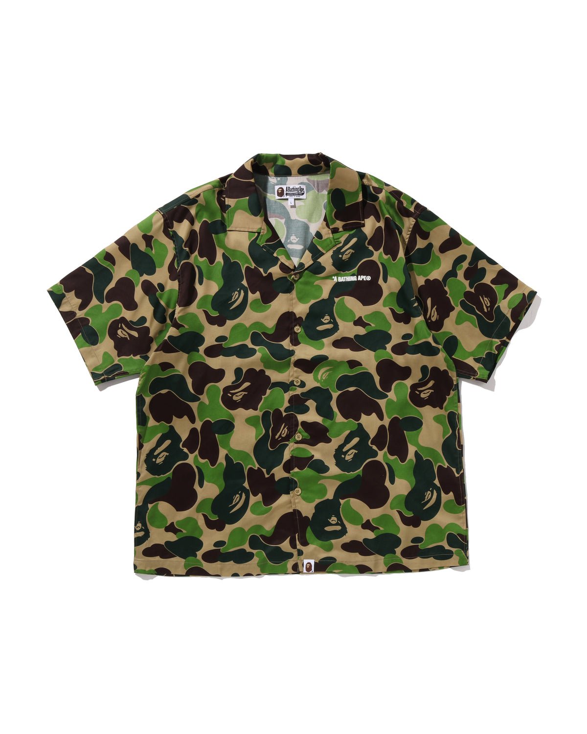 A BATHING APE® Abc Camo Open Collar Ss Shirt | Bape official website ...