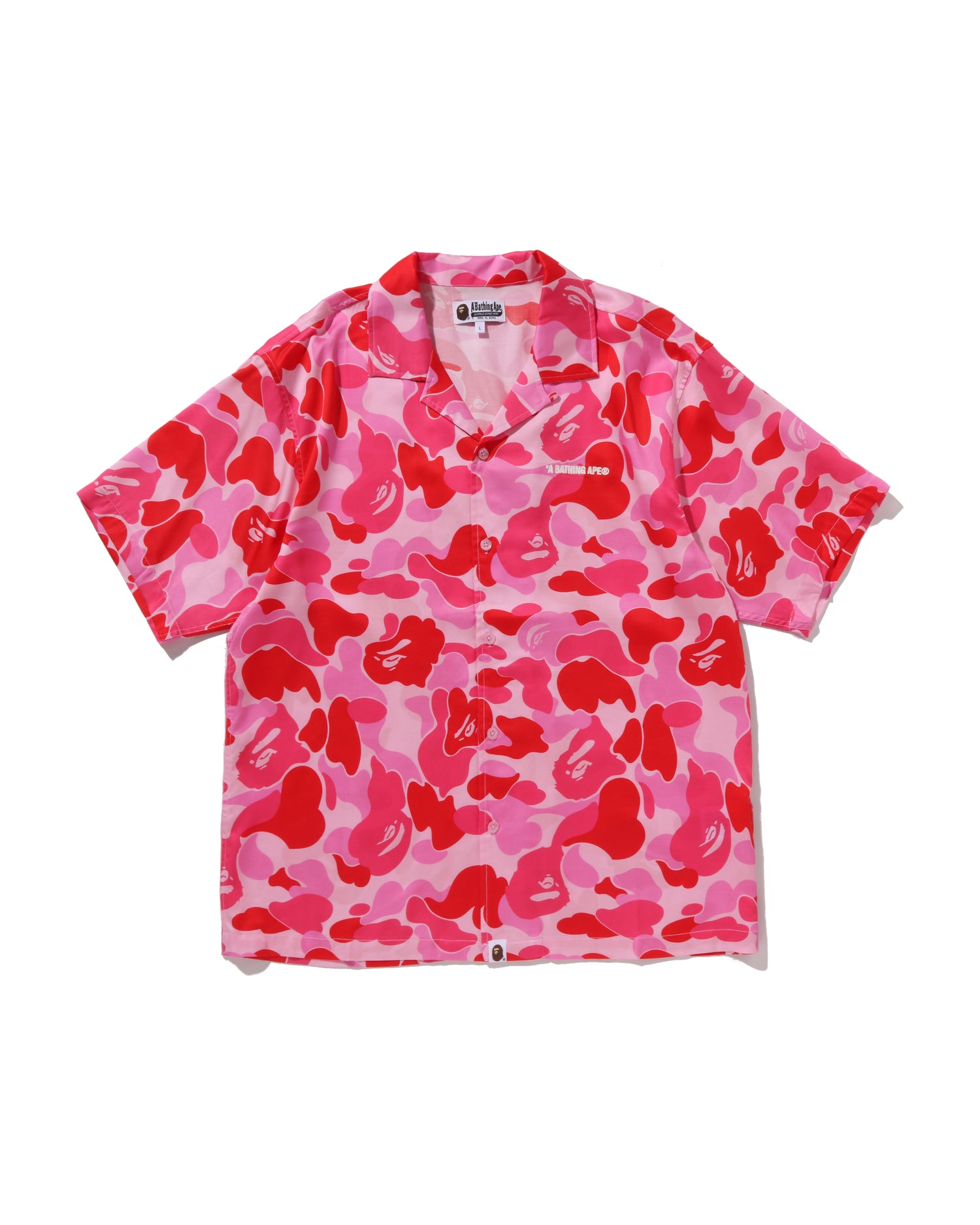 A BATHING APE® Abc Camo Open Collar Ss Shirt | Bape official