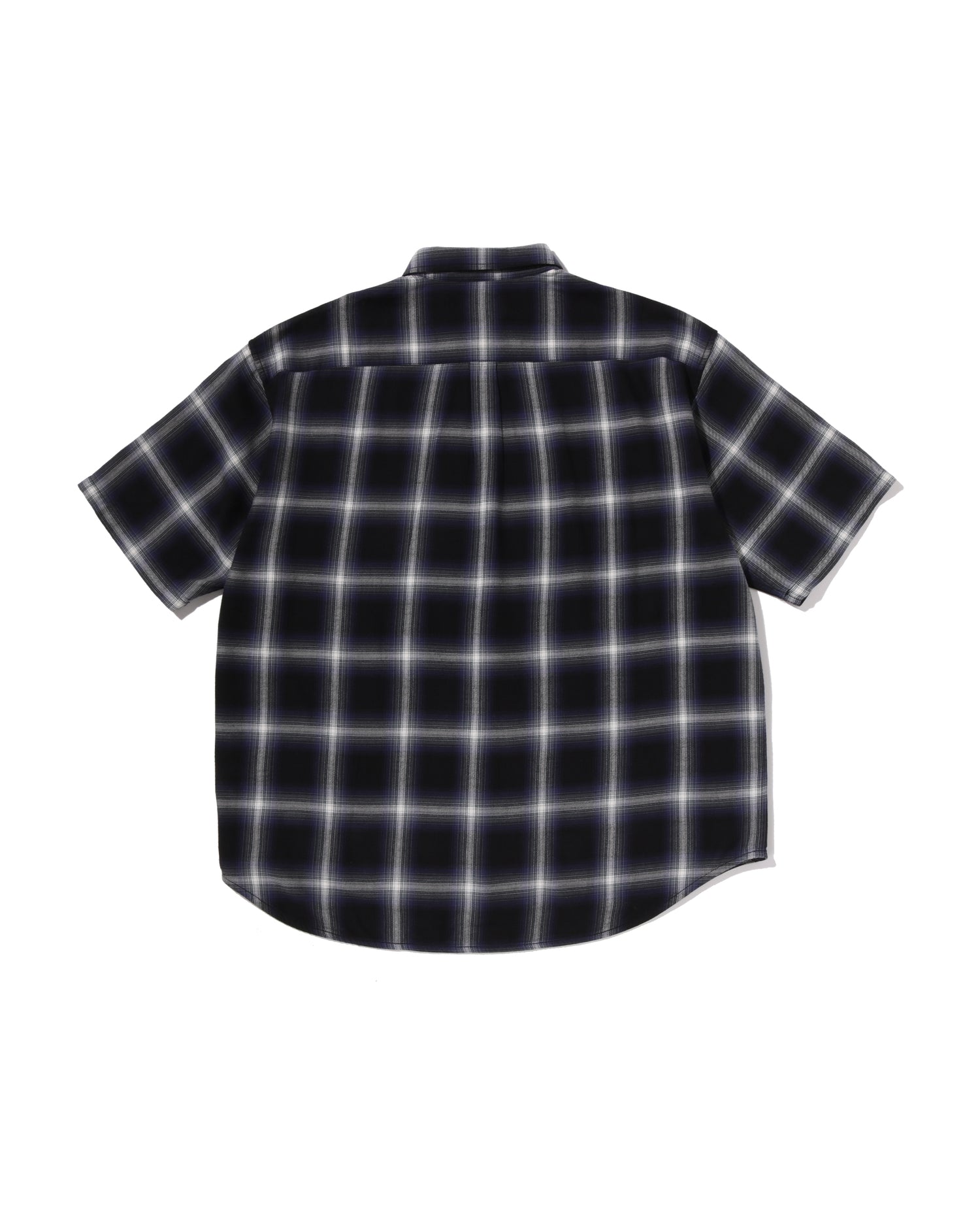 A BATHING APE® One Point Ombre Check Light Flannel Ss Shirt | Bape