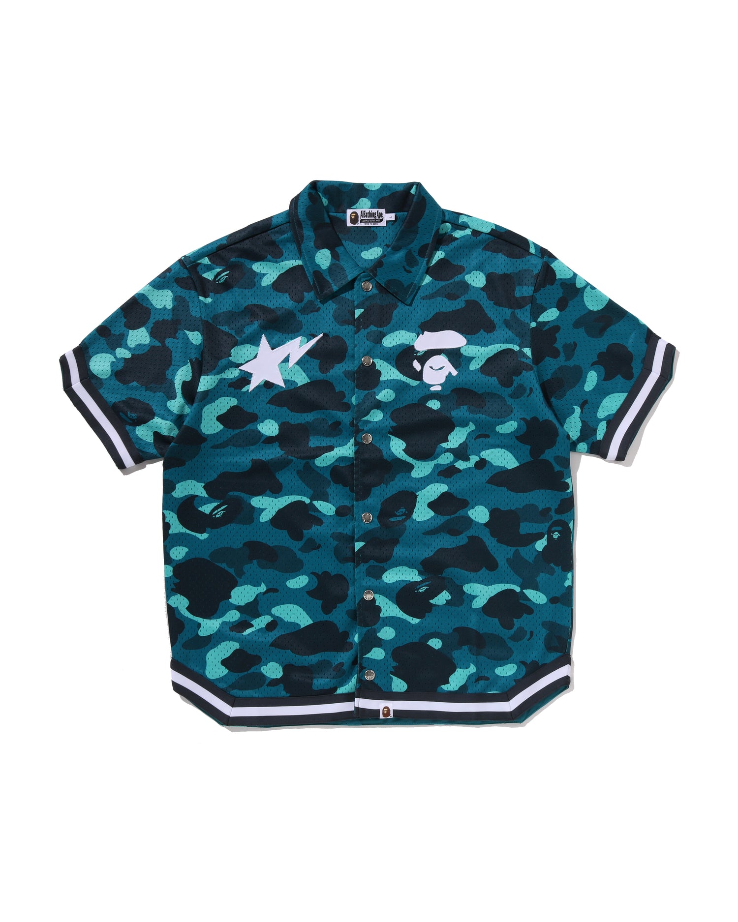 A BATHING APE® Color Camo Warm Up Ss Shirt | Bape official website