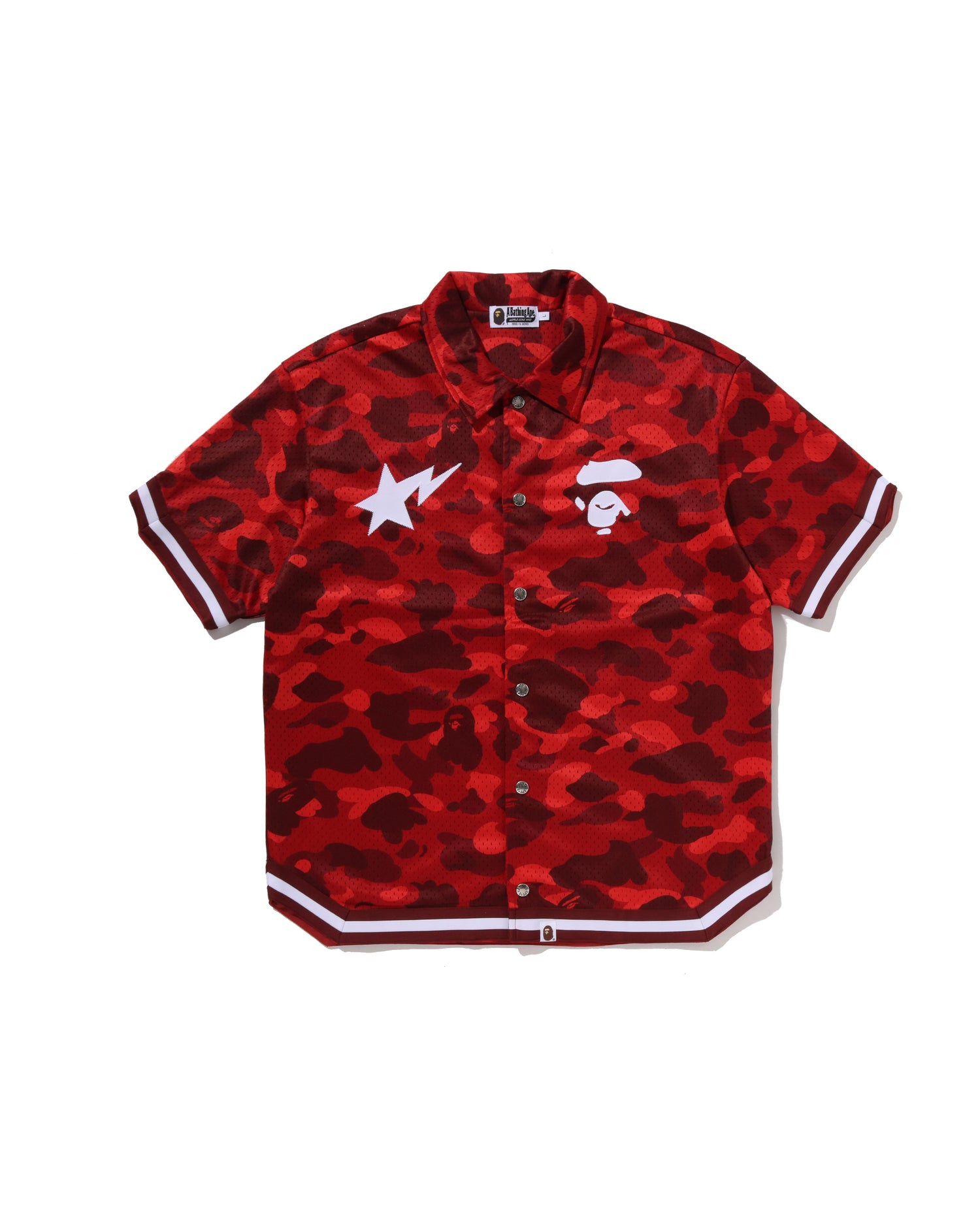 A BATHING APE® Color Camo Warm Up Ss Shirt | Bape official website