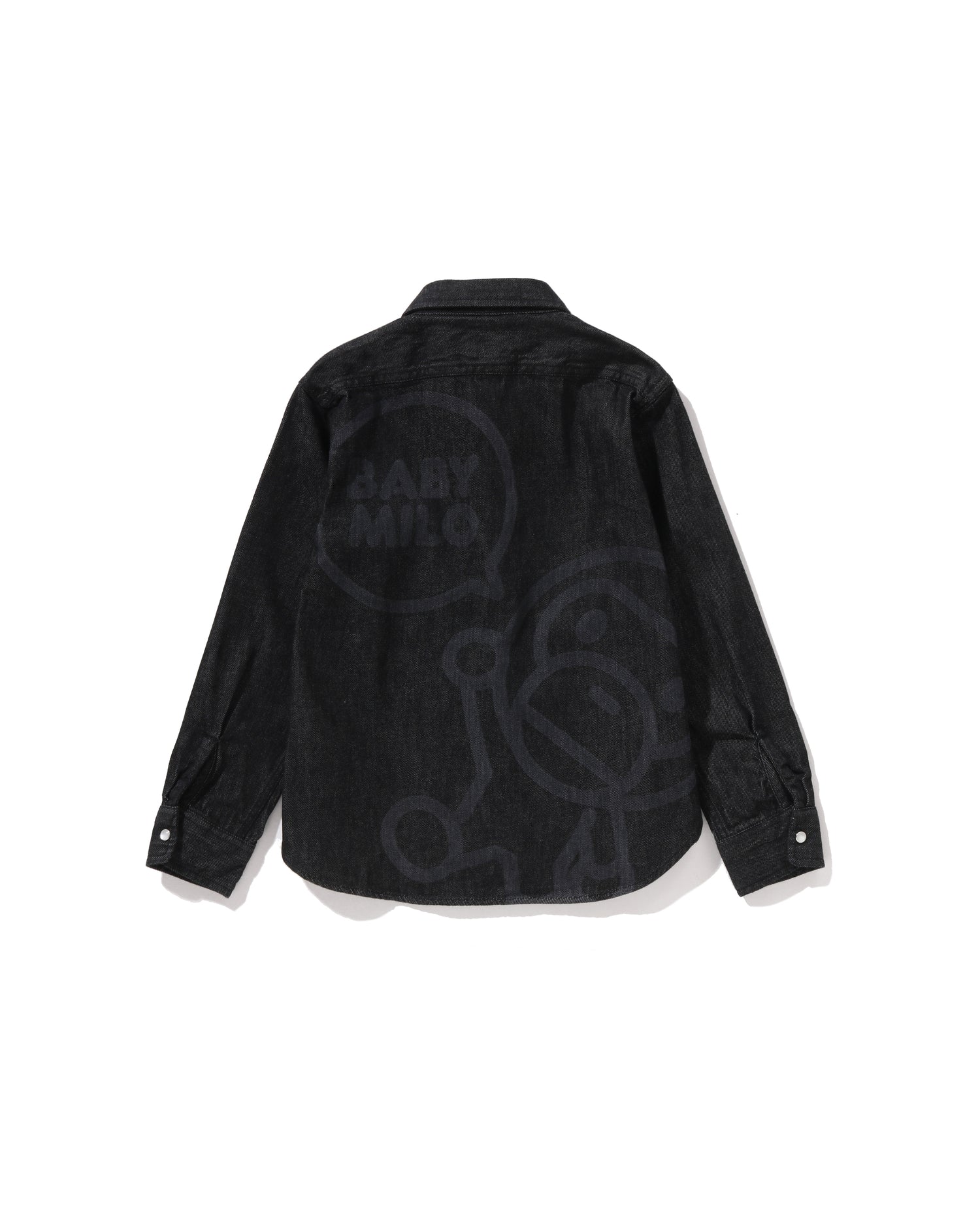 A BATHING APE® Kids Baby Milo 8 Oz Denim Shirt | Bape official