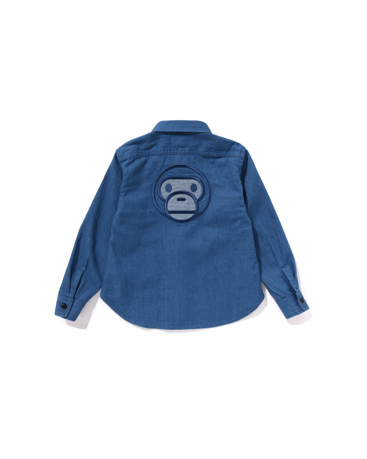 A BATHING APE® Kids Baby Milo Patch Denim Shirt | Bape