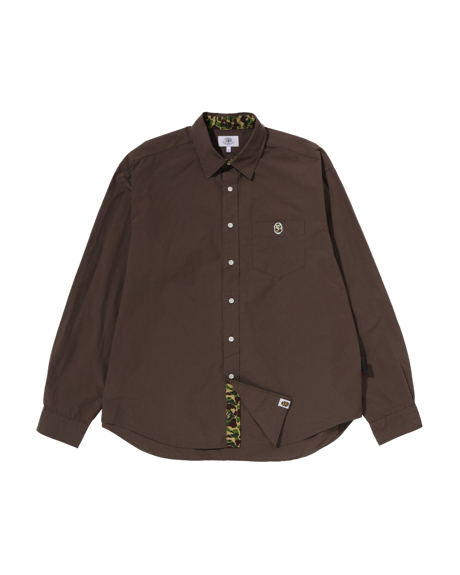 A BATHING APE® Abc Camo One Point Relaxed Fit Ls Shirts | Bape