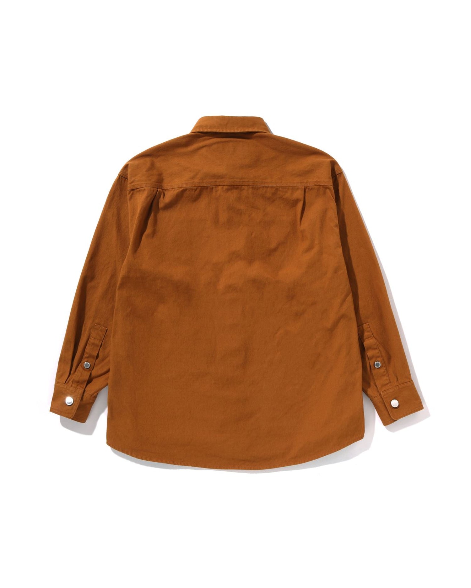 A BATHING APE® Bathing Ape Logo Canvas Ls Work Shirt | Bape