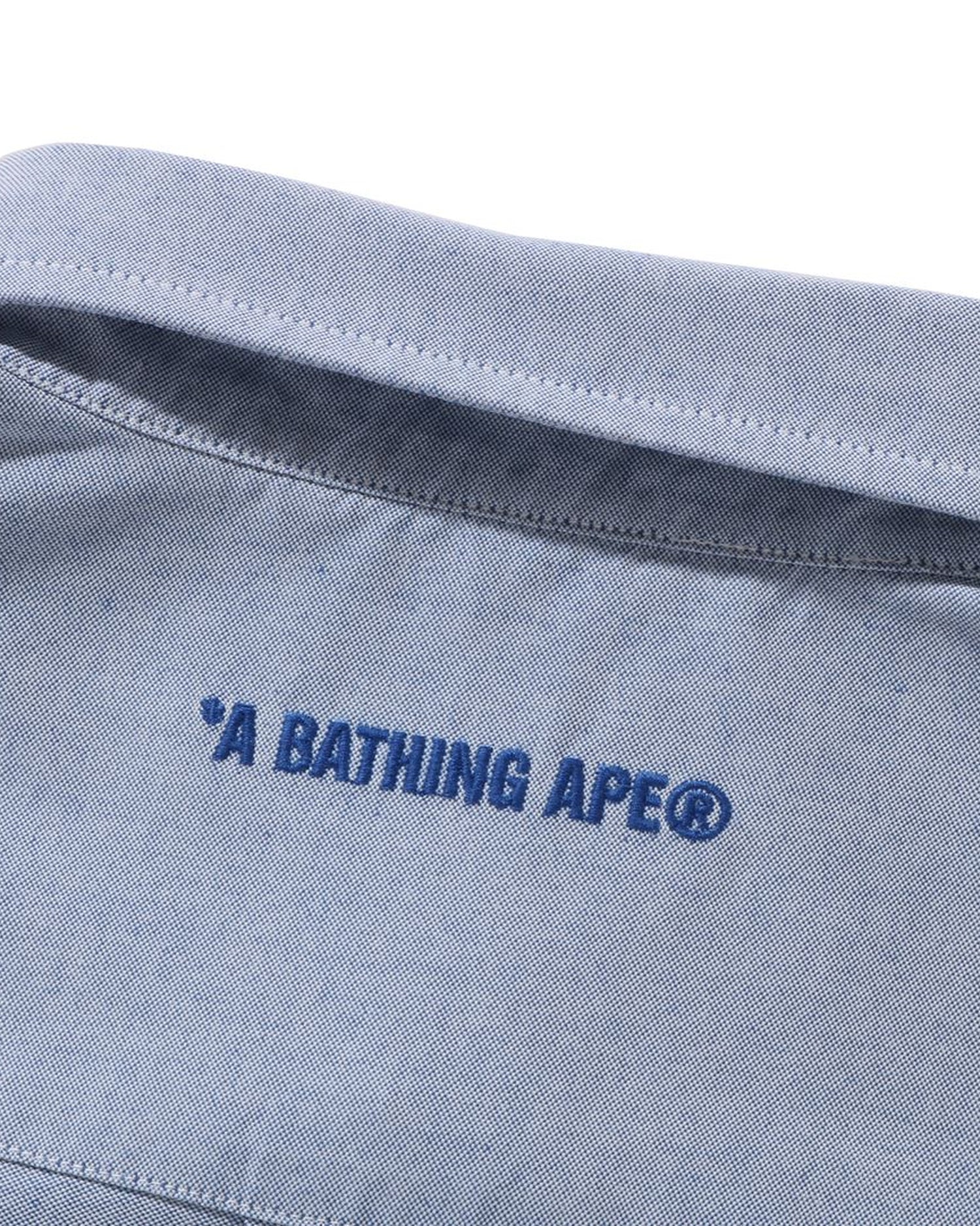 BAPE BLACK LOOSE FIT OXFORD SHIRT MENS – eu.bape.com