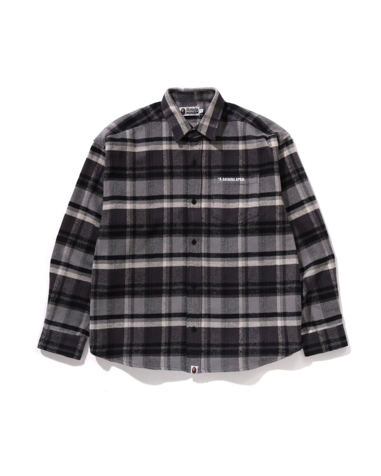 Bape check shirt hotsell