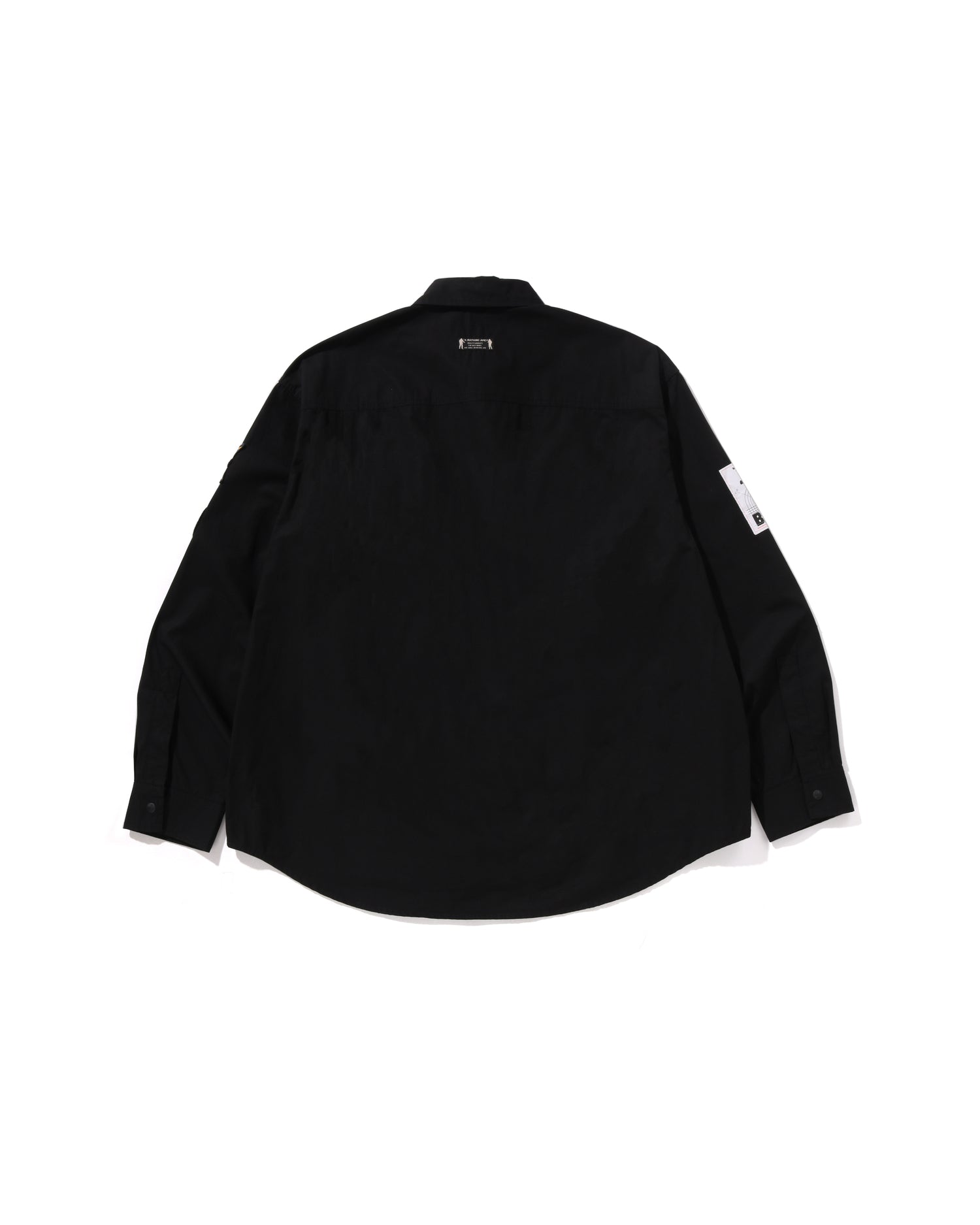 A BATHING APE® Bathing Ape Logo Military Ls Shirt | Bape