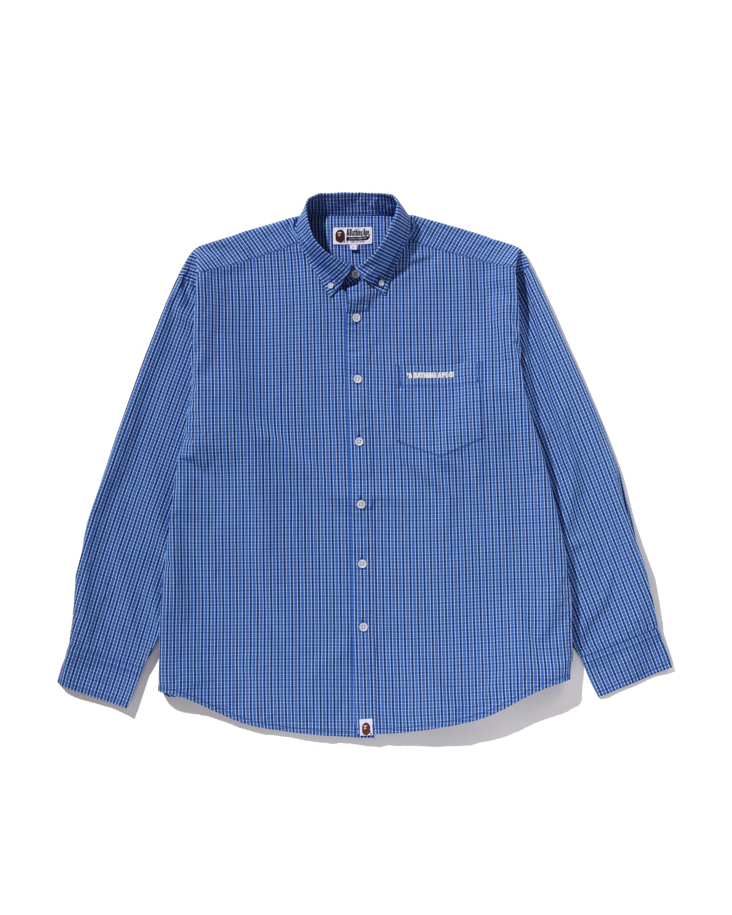 A BATHING APE チェック柄ポロシャツ M BAPE® LOGO CHECK | bape.com