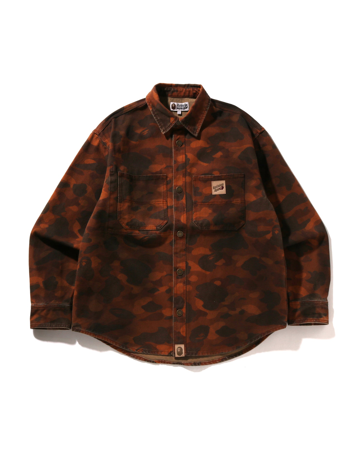 A BATHING APE® Solid 1st Camo Work Ls Shirt | Bape official