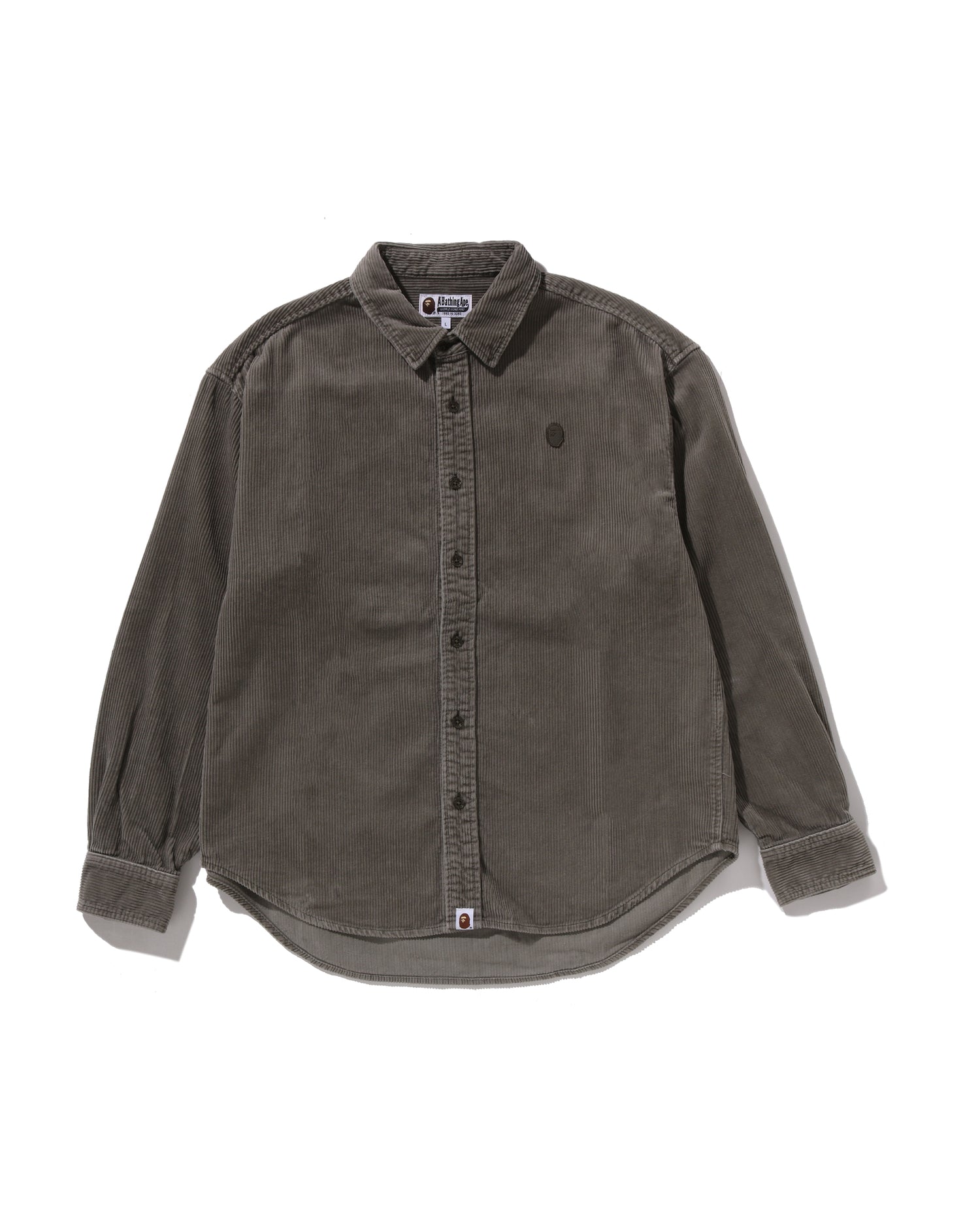 A BATHING APE® One Point Heavy Washed Corduroy Ls Shirt | Bape