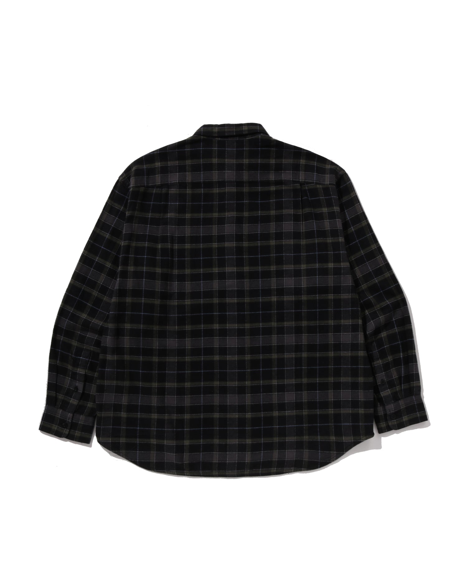 A BATHING APE® One Point Flannel Check Ls Shirt | Bape official