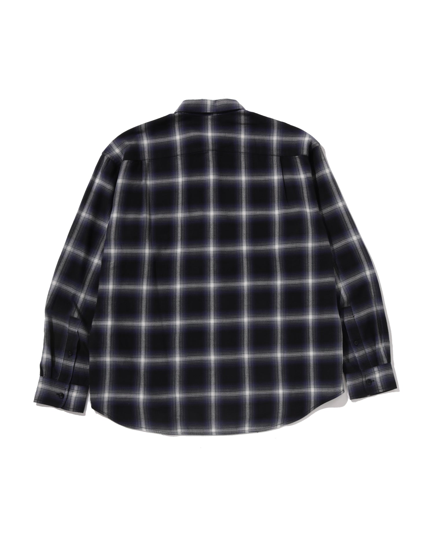 A BATHING APE® One Point Ombre Check Light Flannel Ls Shirt | Bape