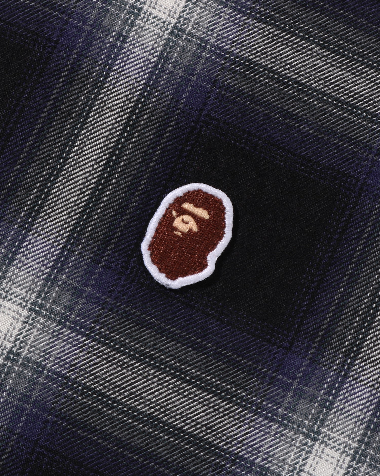 A BATHING APE® One Point Ombre Check Light Flannel Ls Shirt | Bape