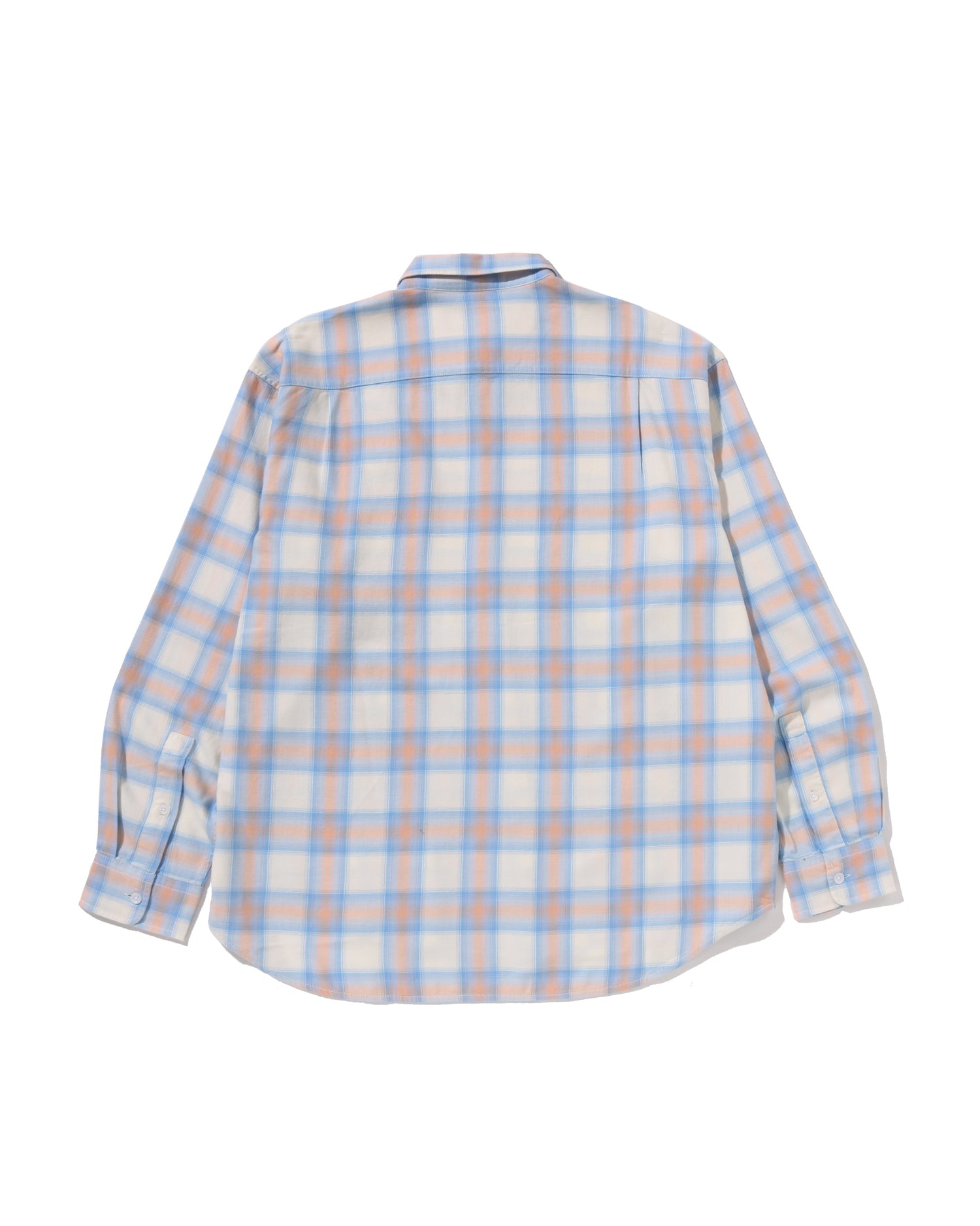 A BATHING APE® One Point Ombre Check Light Flannel Ls Shirt | Bape