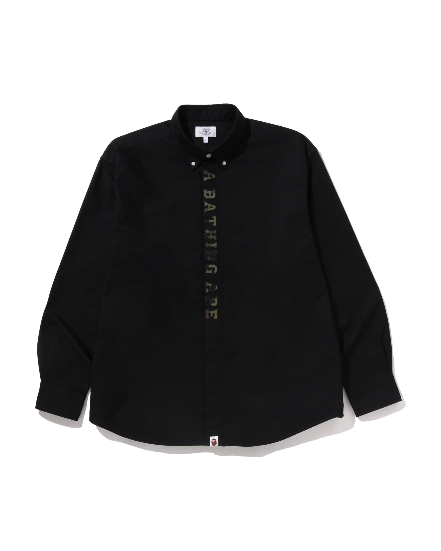 A BATHING APE® 1st Camo Applique Oxford Long Sleeve Shirt | Bape