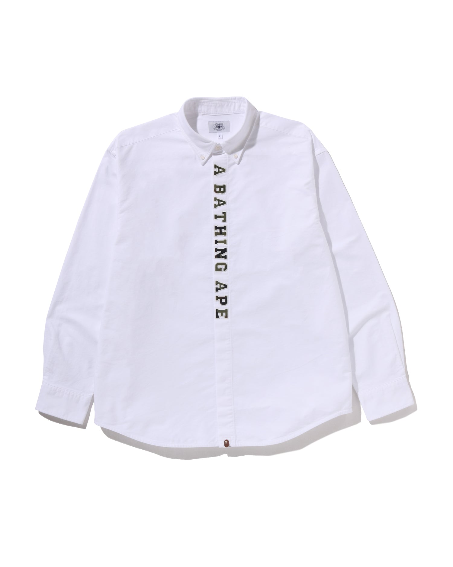 A BATHING APE® 1st Camo Applique Oxford Long Sleeve Shirt | Bape