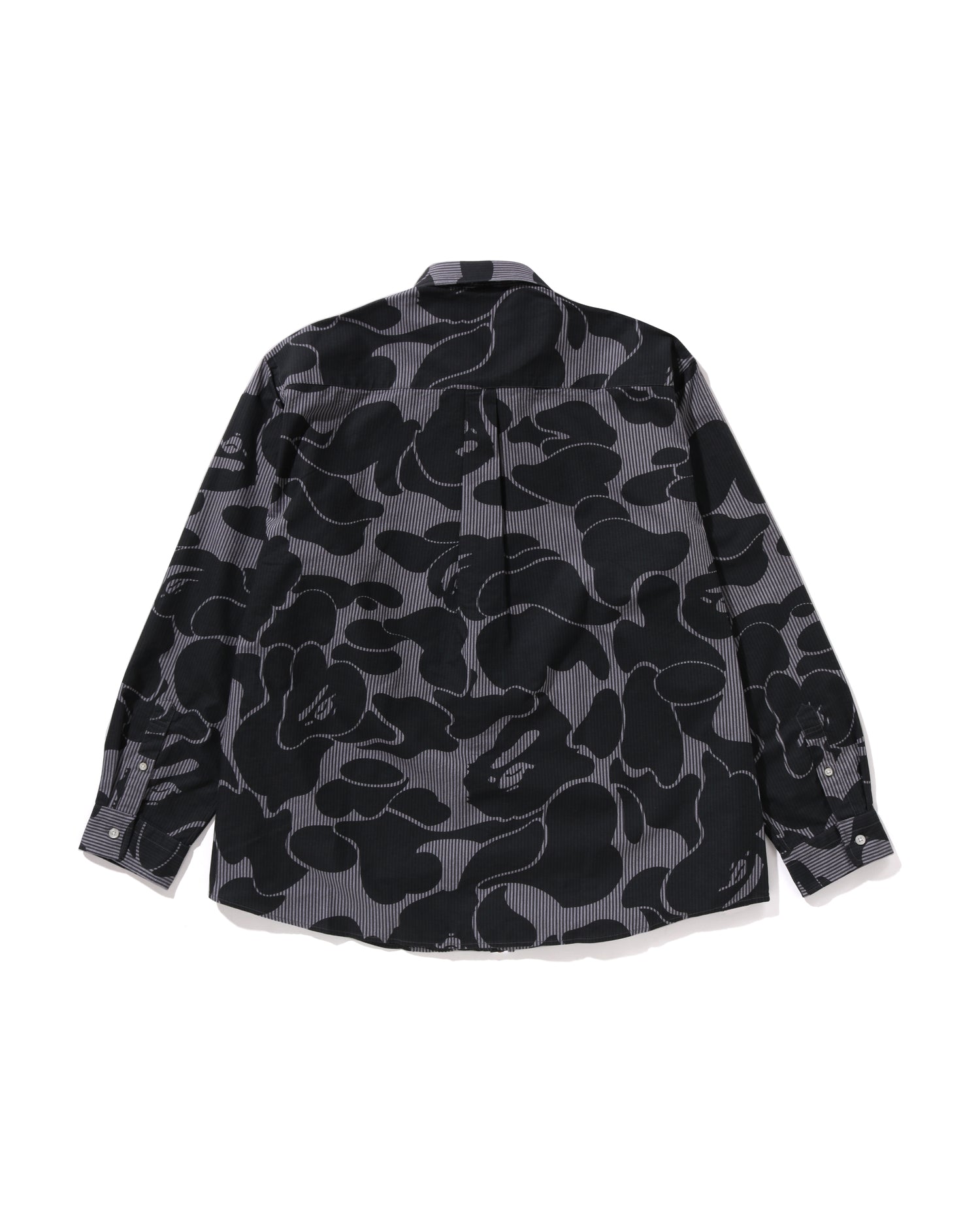 A BATHING APE® Stripe Camo Relaxed Fit Shirt | Bape official