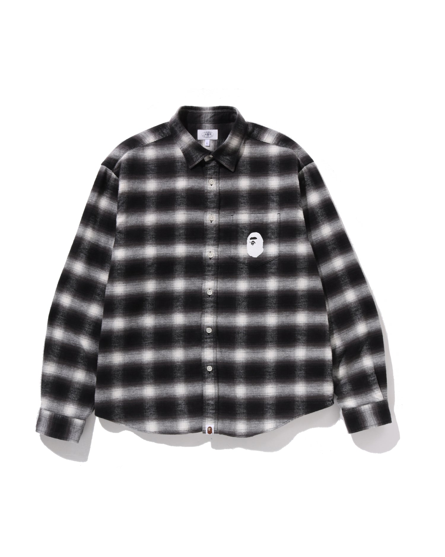 A BATHING APE® Block Check Relaxed Fit Shirt | Bape official