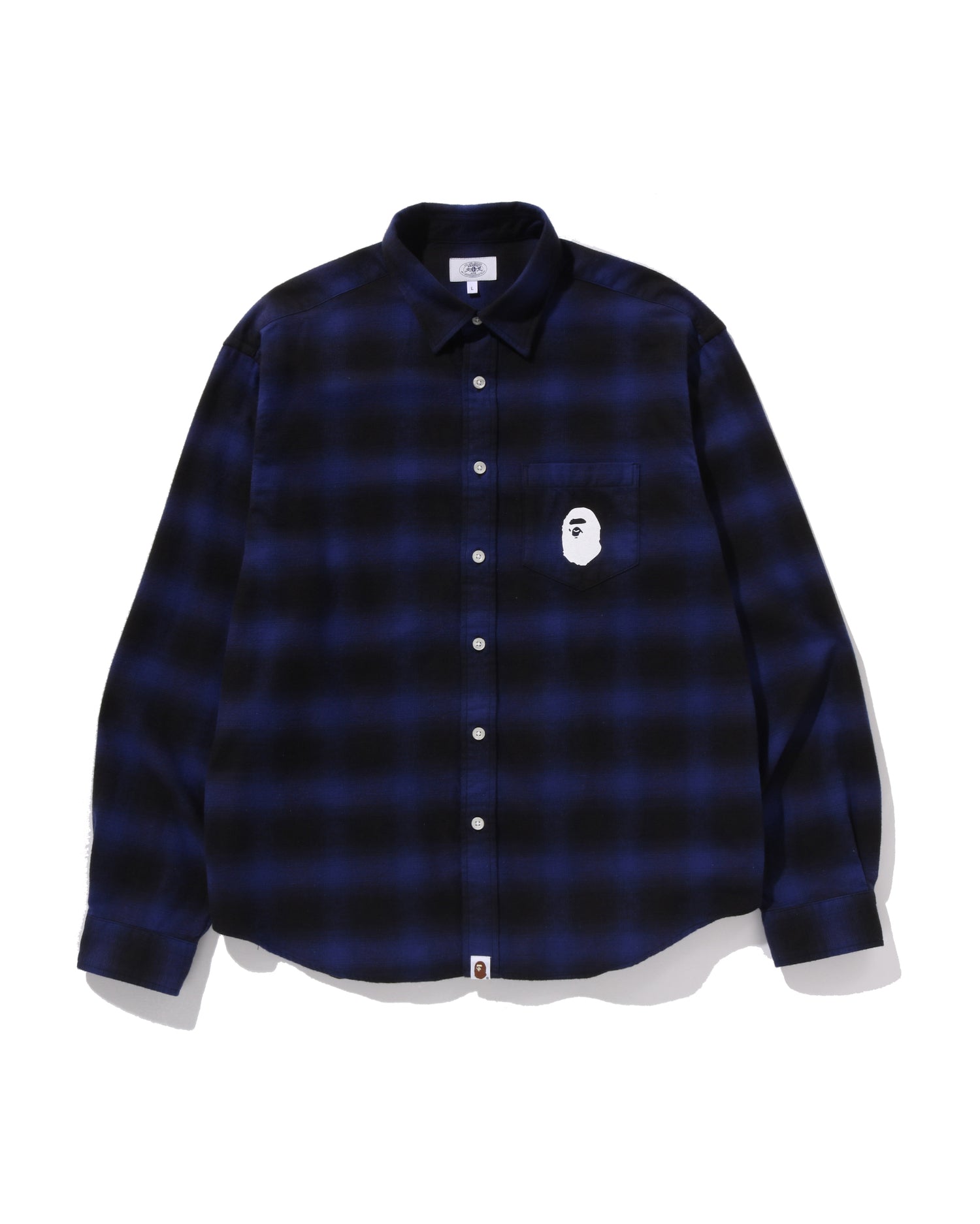 A BATHING APE® Block Check Relaxed Fit Shirt | Bape official