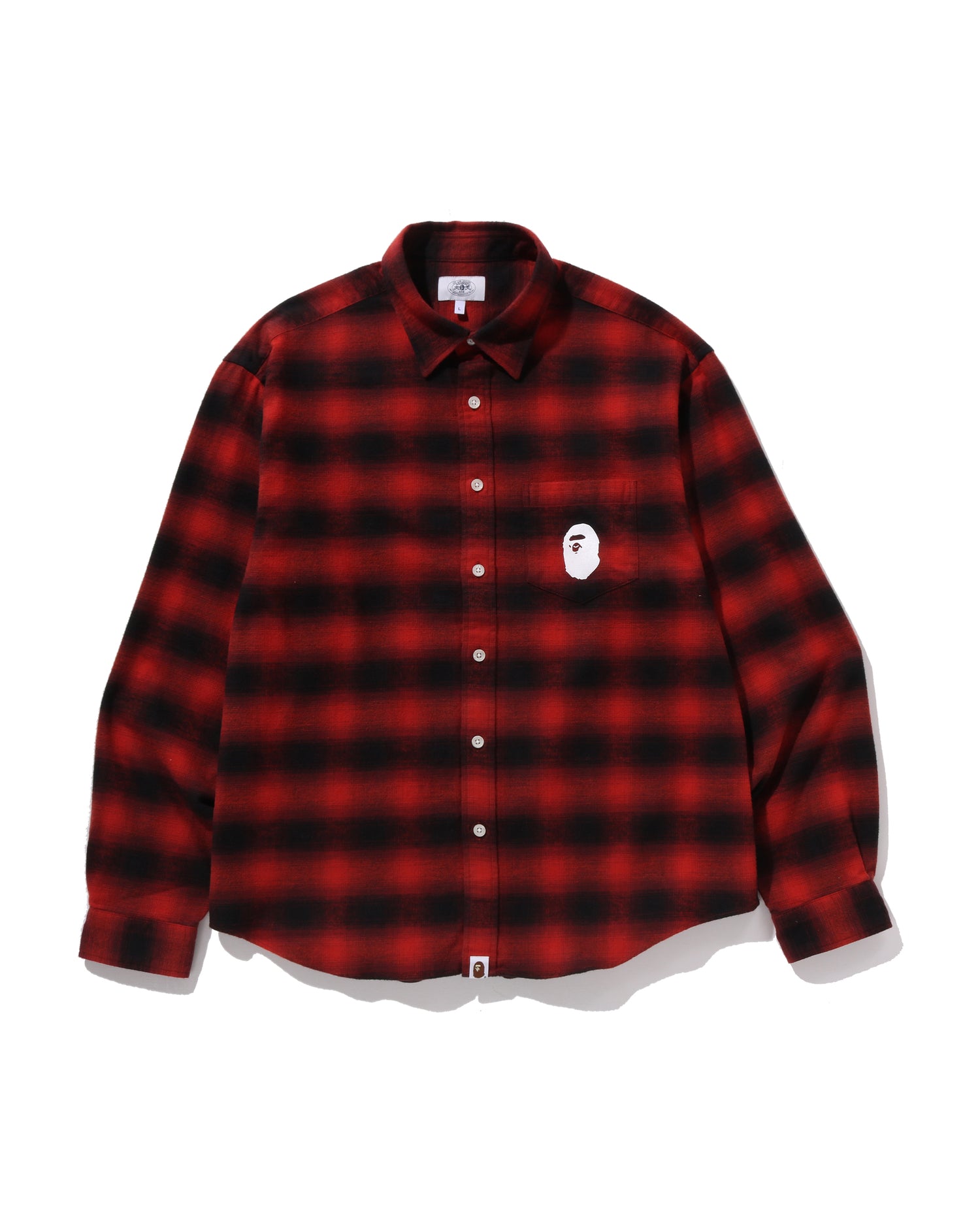 A BATHING APE® Block Check Relaxed Fit Shirt | Bape official