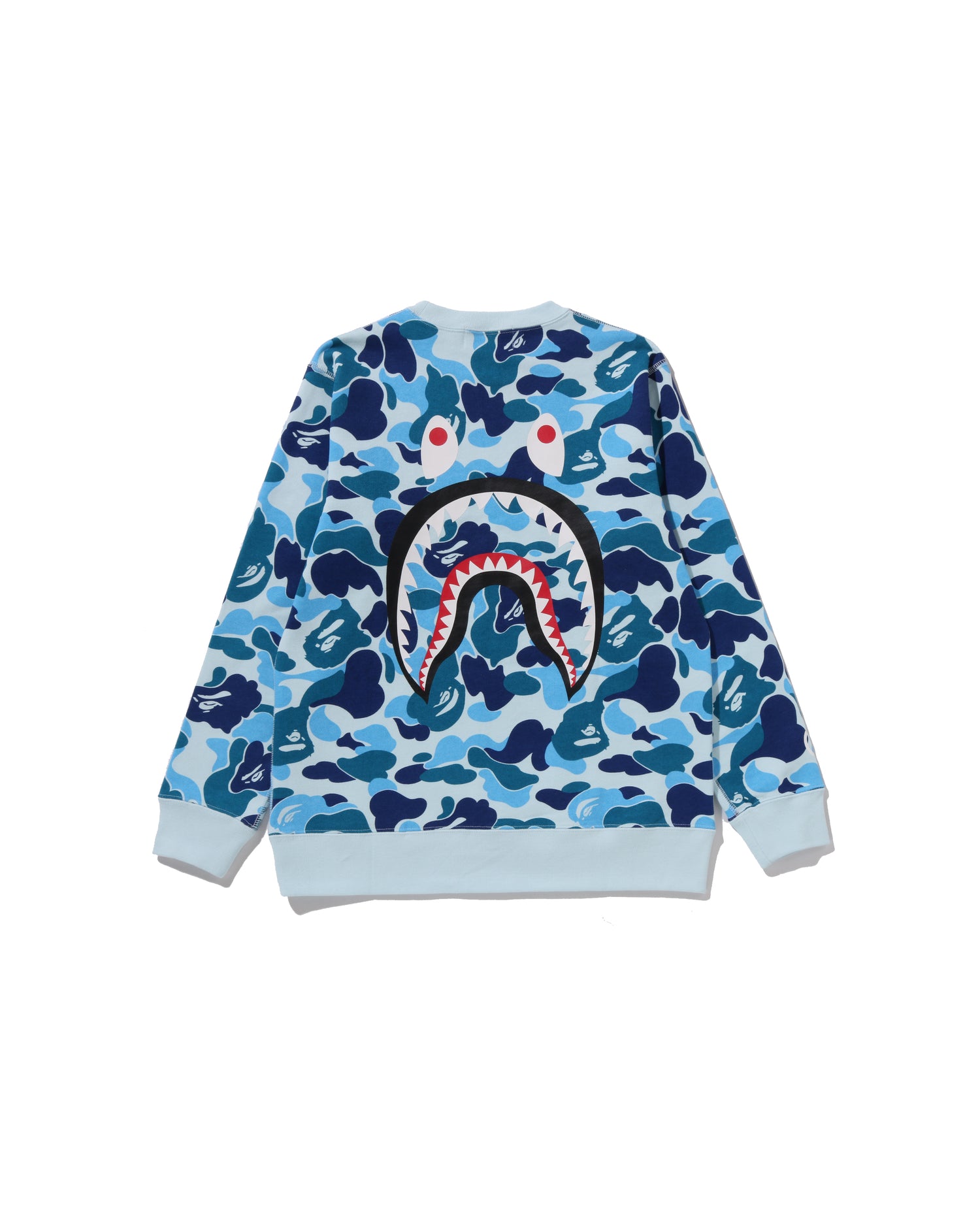 A BATHING APE® Kids Abc Camo Shark Crewneck Sweatshirt Jr
