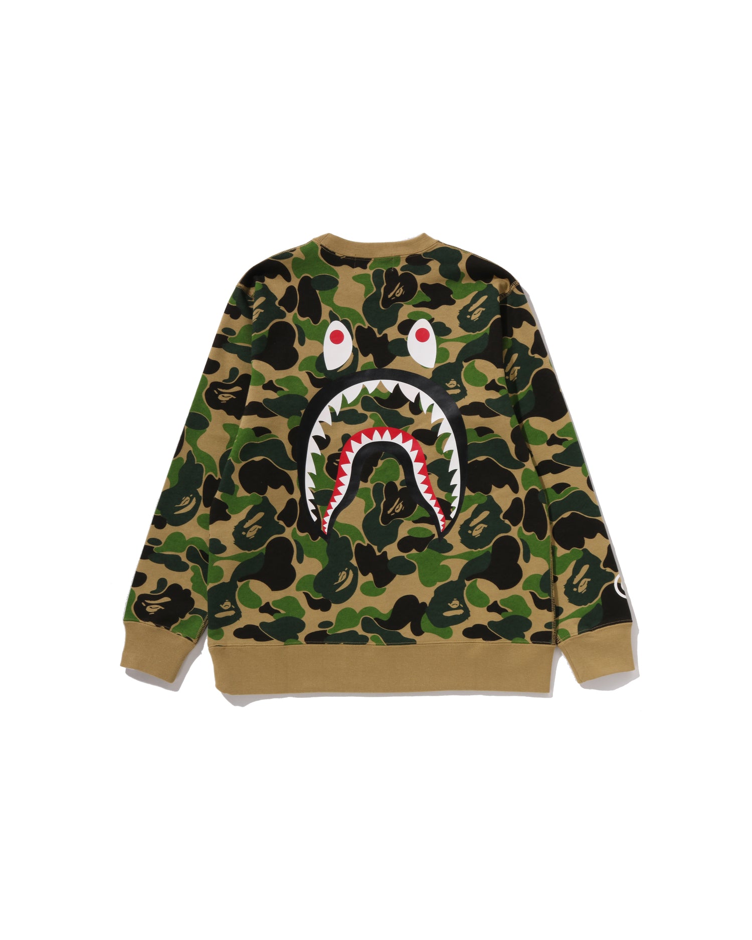 A BATHING APE® Kids Abc Camo Shark Crewneck Sweatshirt Jr