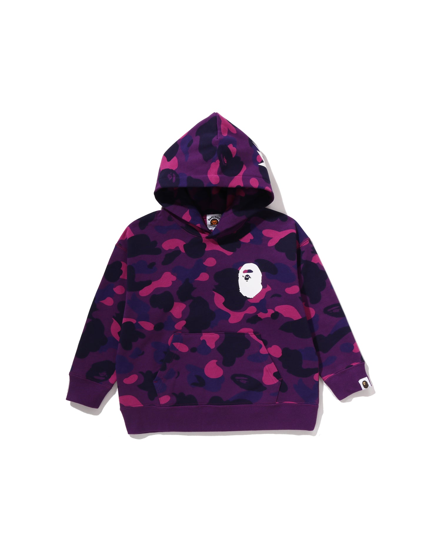 A BATHING APE® Kids Color Camo Ape Head Relaxed Fit Pullover