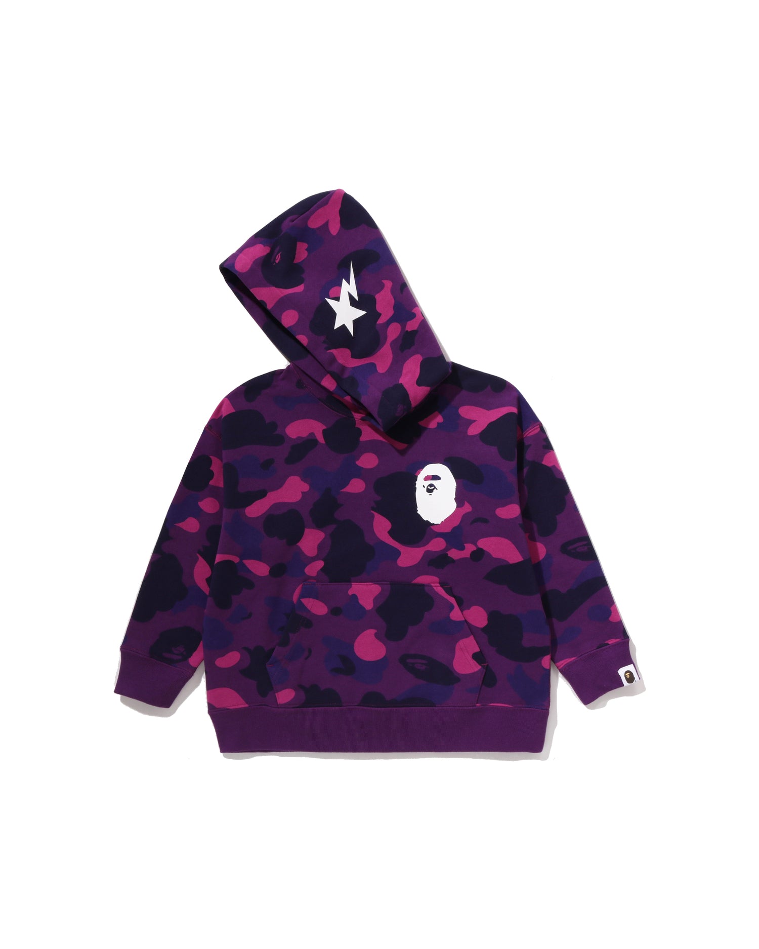 A BATHING APE® Kids Color Camo Ape Head Relaxed Fit Pullover