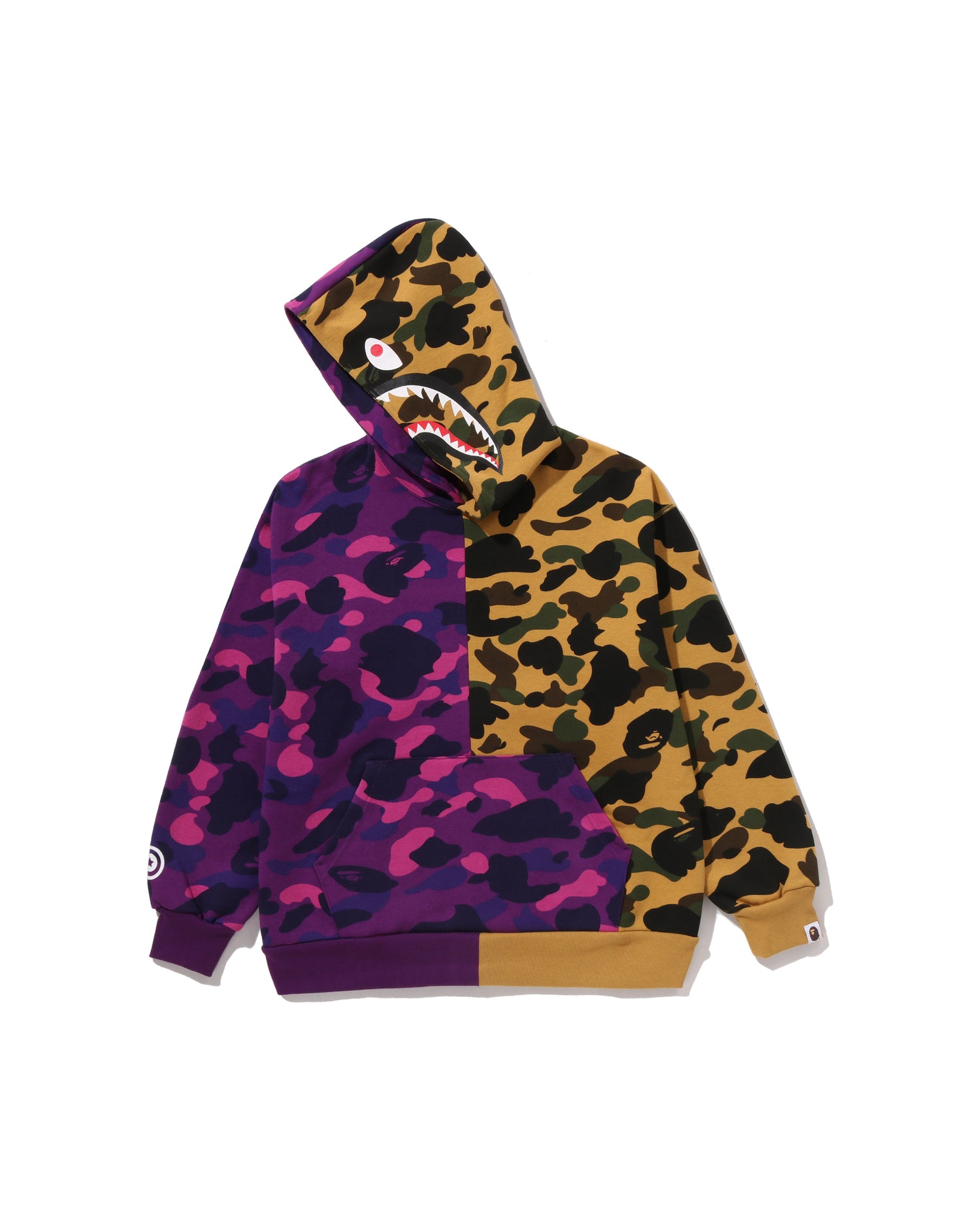 BAPE キッズストア限定 CAMO Separate シャーク パーカー A BATHING APE® Kids Split Camo Shark Relaxed Fit Pullover Hoodie
