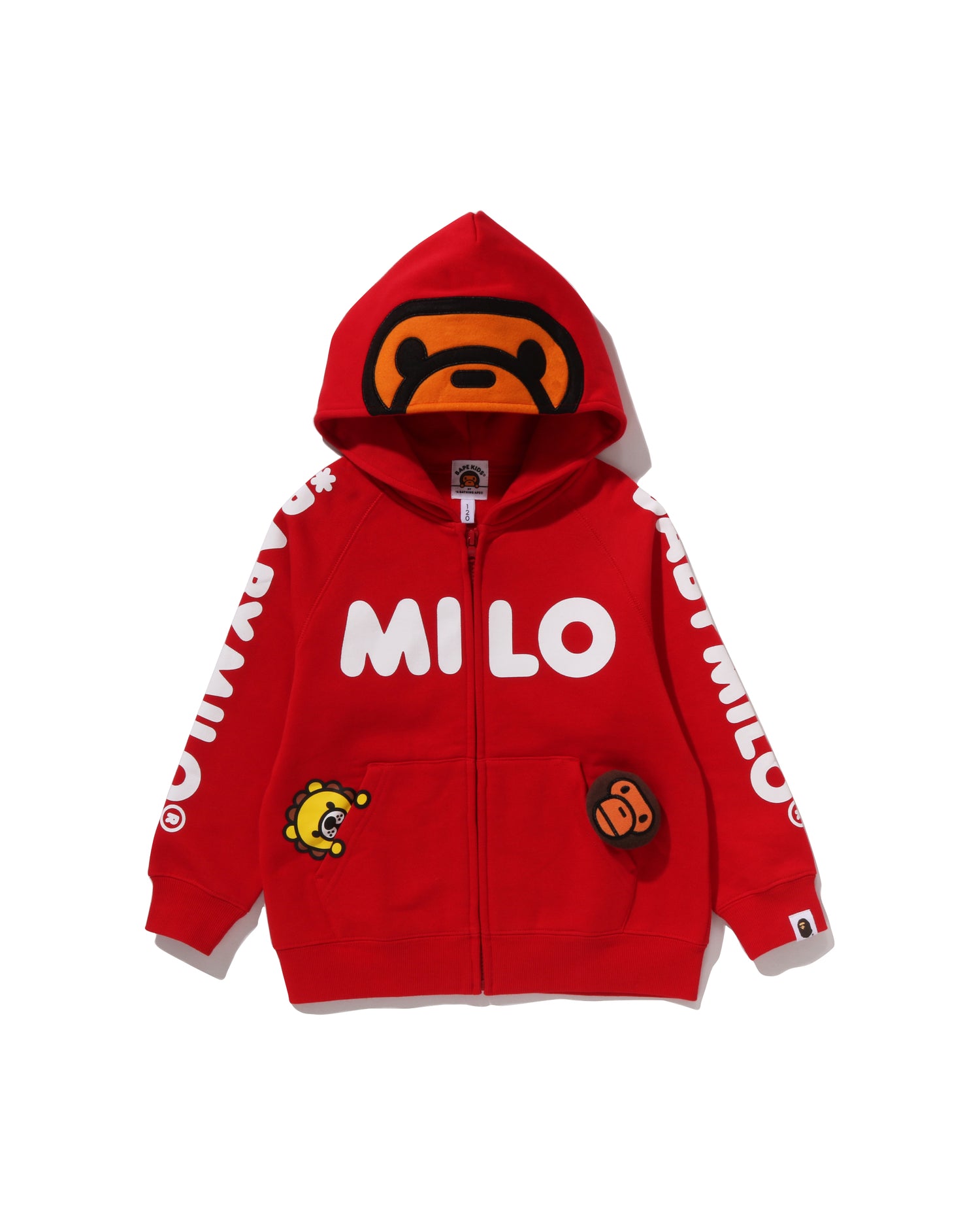 A BATHING APE® Kids BAPE Milo Plush Doll Zip Hoodie | Bape