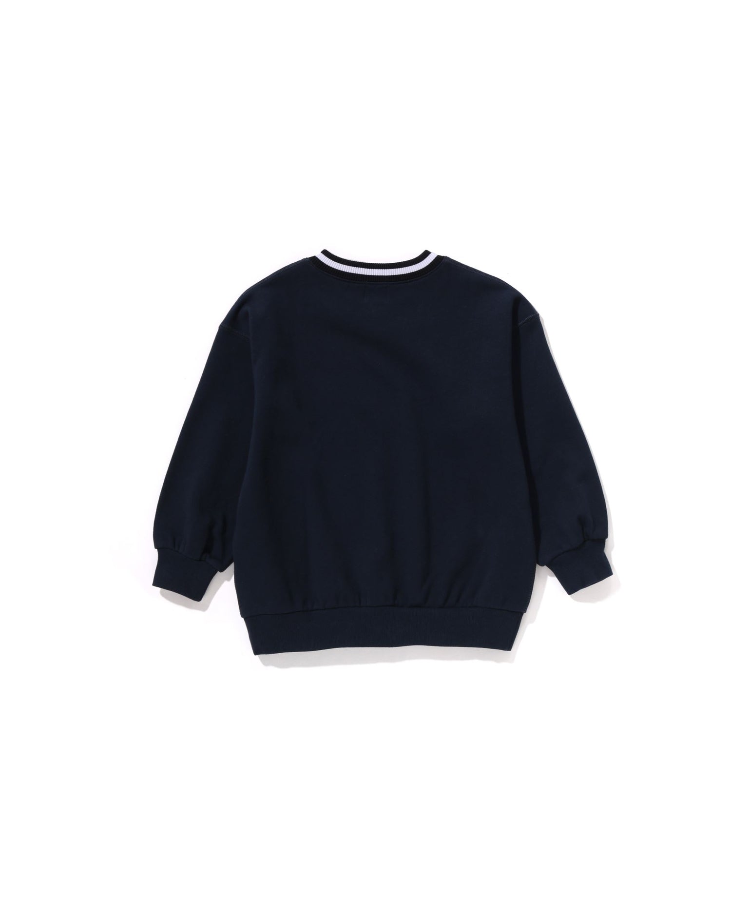 A BATHING APE® Kids Baseball Logo Relaxed Fit V-Neck Sweatshirt