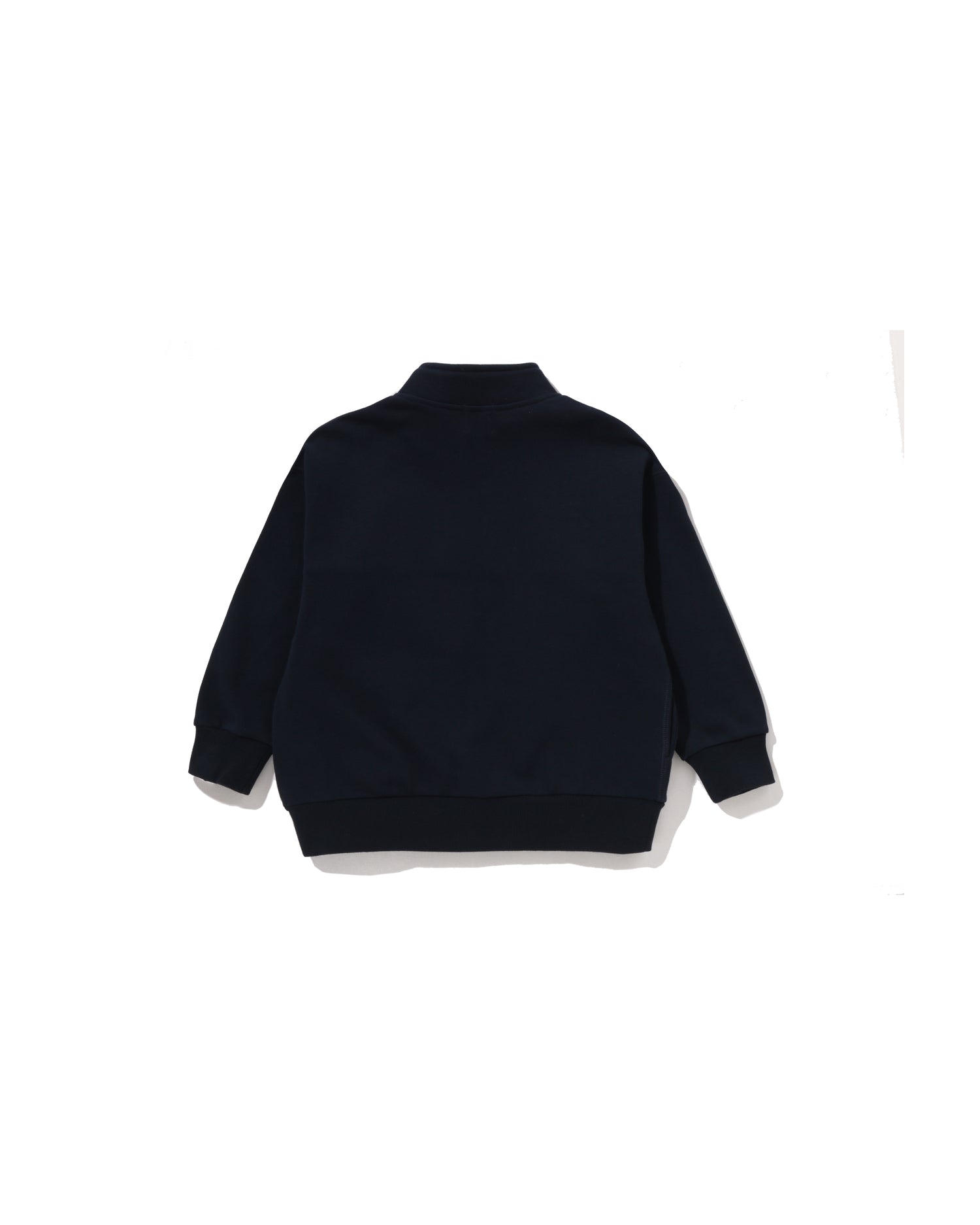 A BATHING APE® Kids BAPE Embroidery Patch Relaxed Fit Half Zip