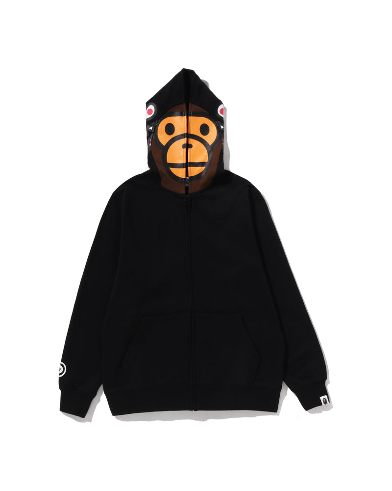 A BATHING APE® Kids Milo Shark Zip Hoodie Jr | Bape official 