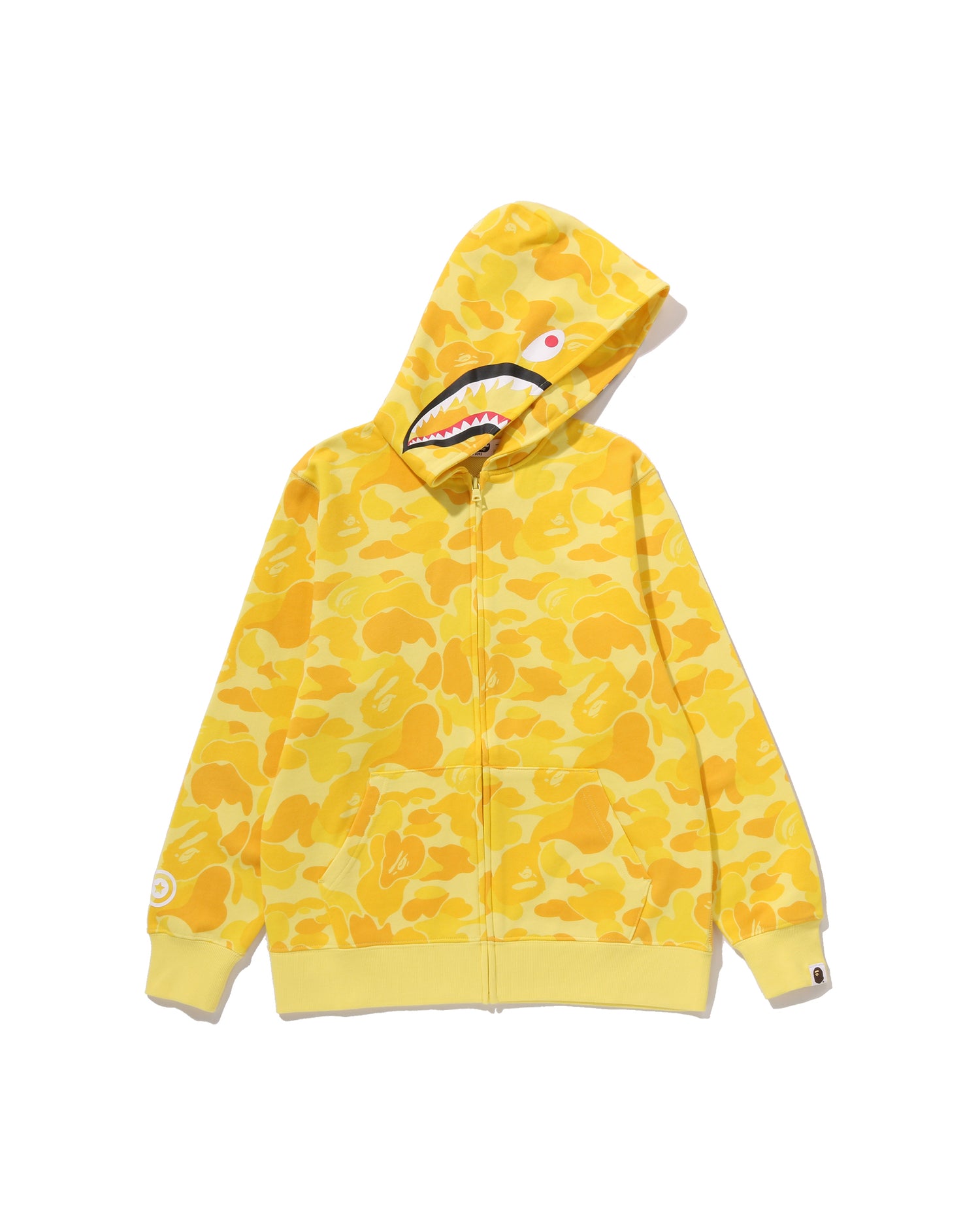 A BATHING APE® Kids Abc Camo Milo Shark Zip Hoodie Jr | Bape