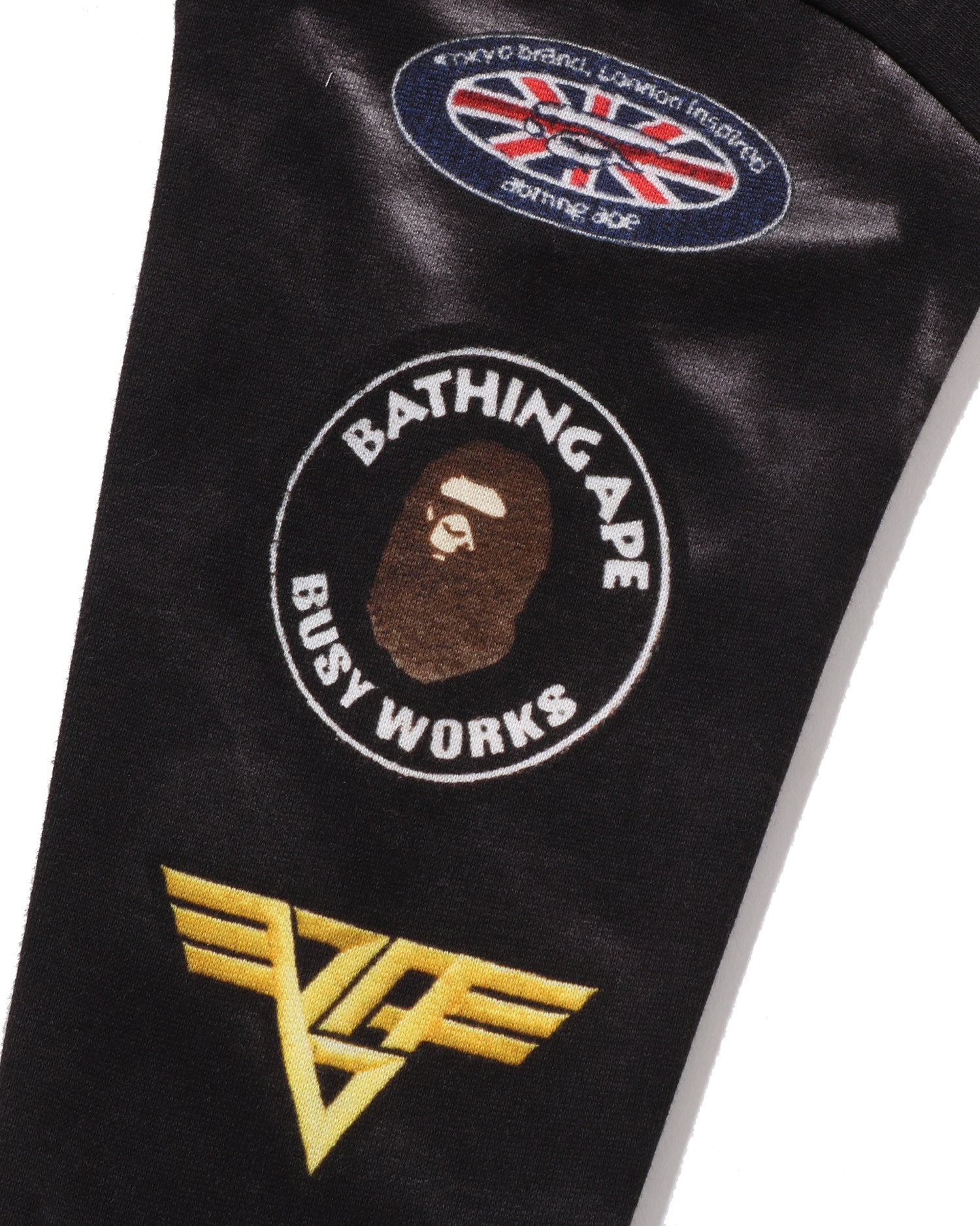 アベイシングエイプ　ツィードジャケット A BATHING APE® Kids Leather Jacket Print Shark Pullover