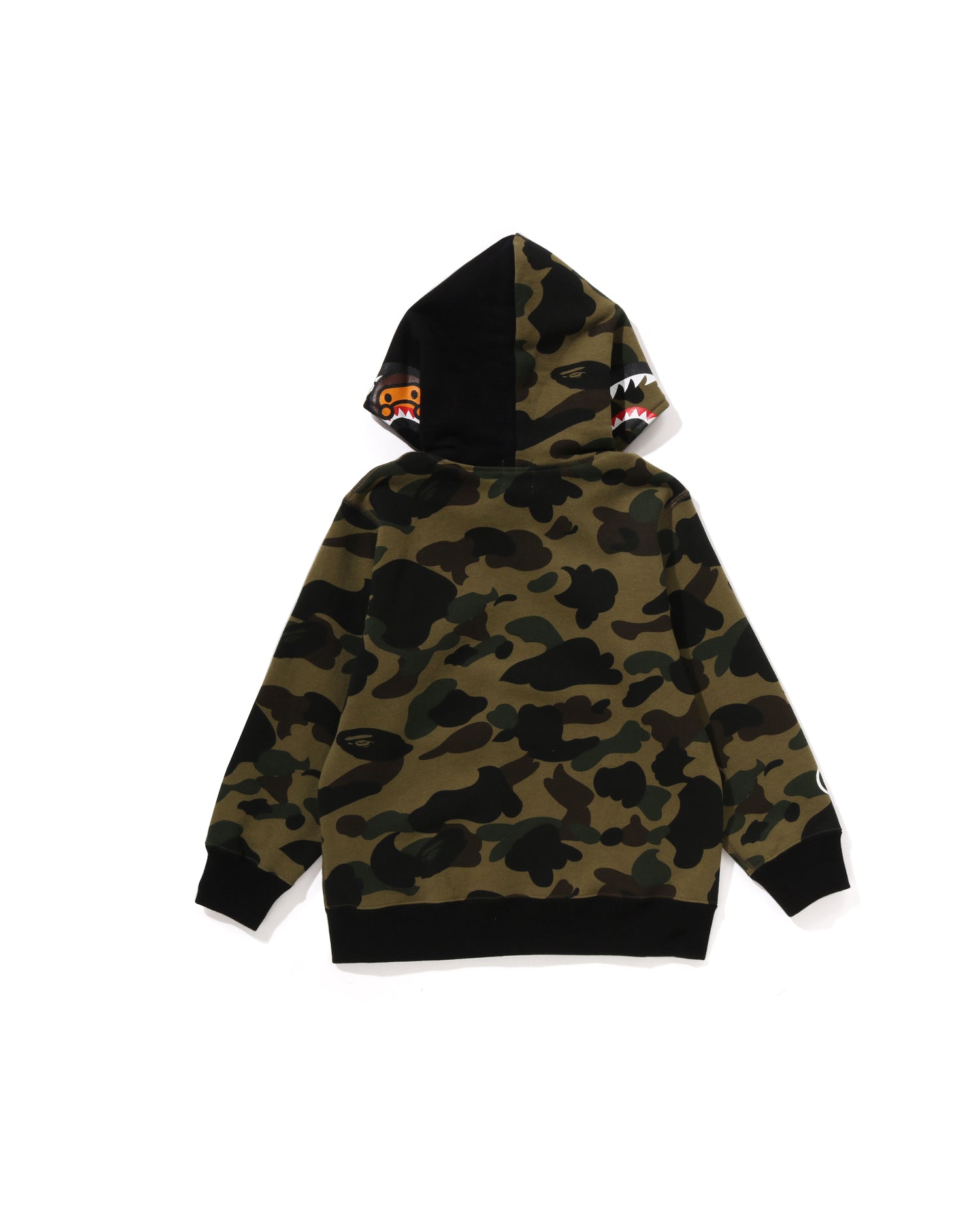 A BATHING APE® Kids 1st Camo Milo Shark Zip Hoodie | Bape