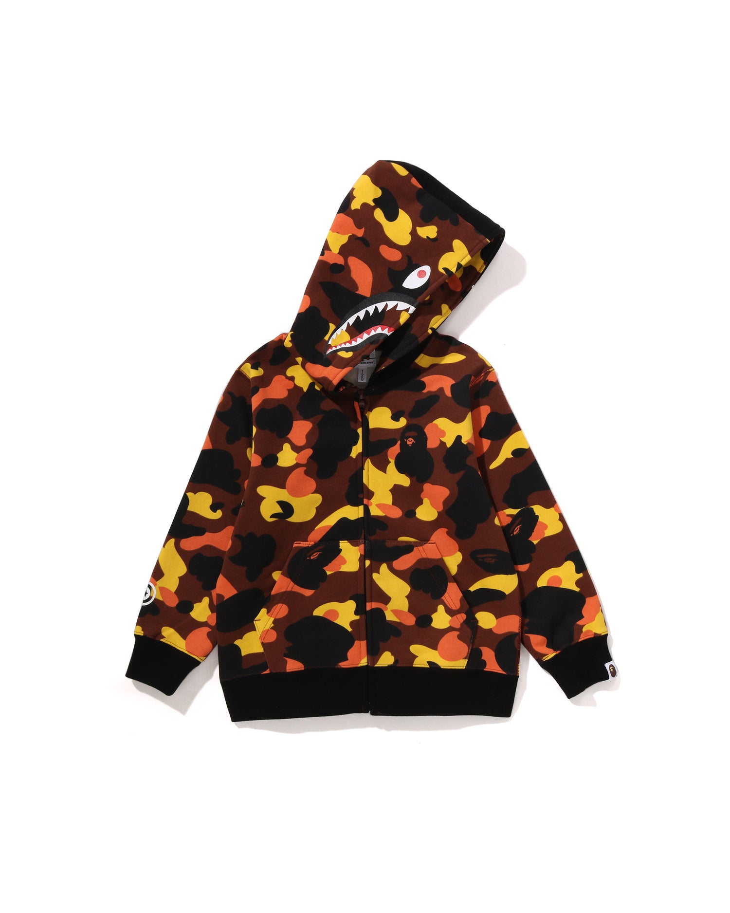 A BATHING APE® Kids 1st Camo Milo Shark Zip Hoodie | Bape